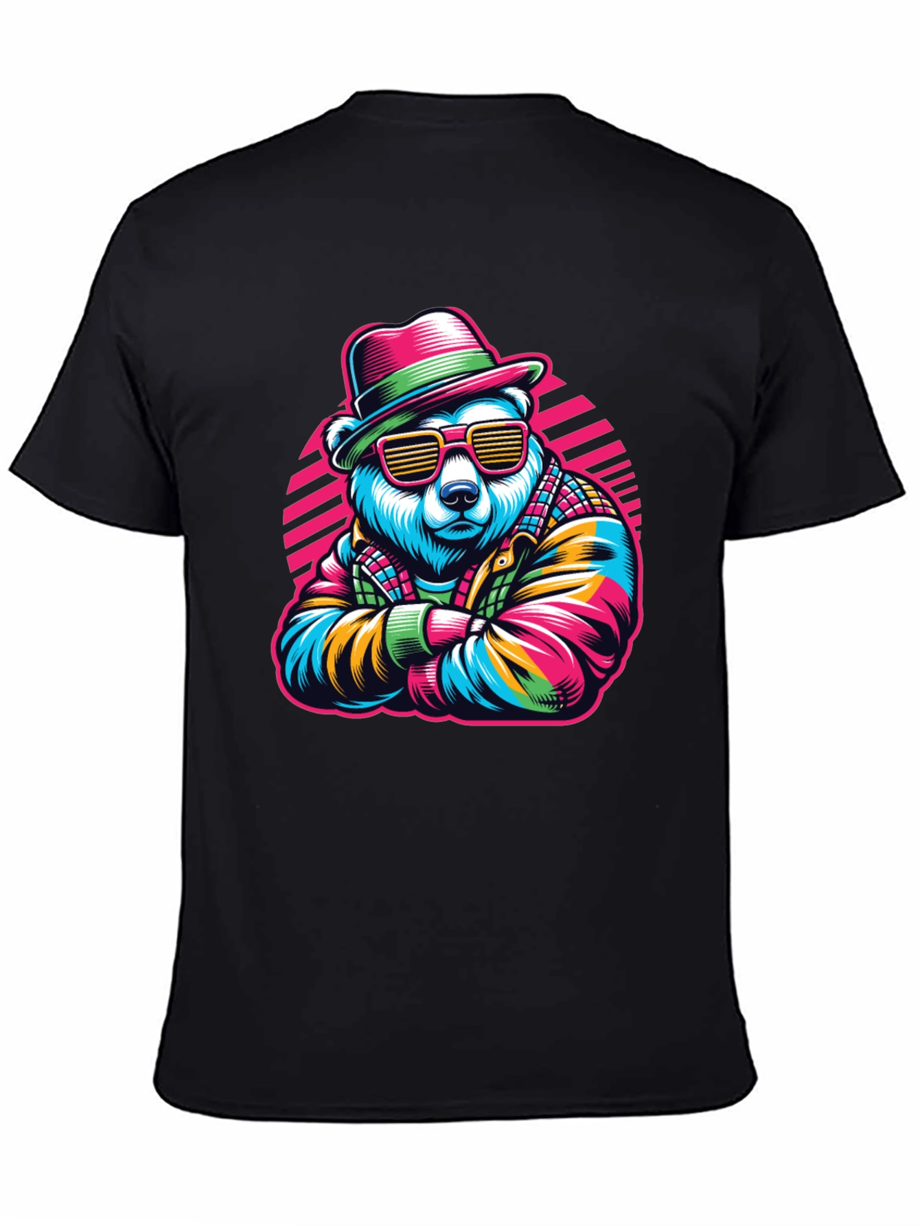 Cool Bear Graphic Tee - Retro Style