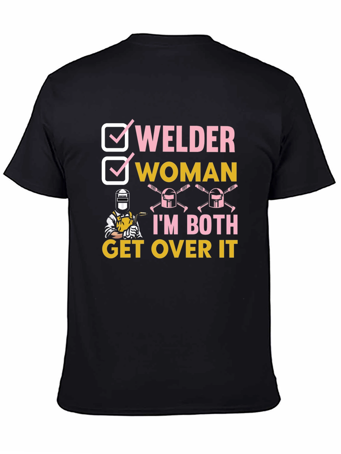Welder Woman Graphic T-Shirt Funny Welder Tee