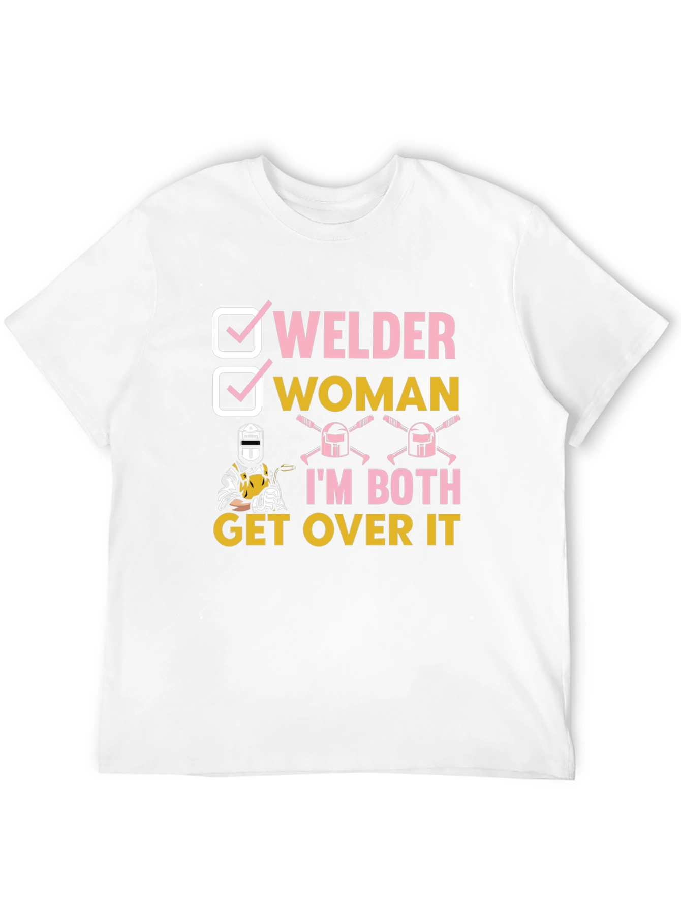 Welder Woman Graphic T-Shirt Funny Welder Tee