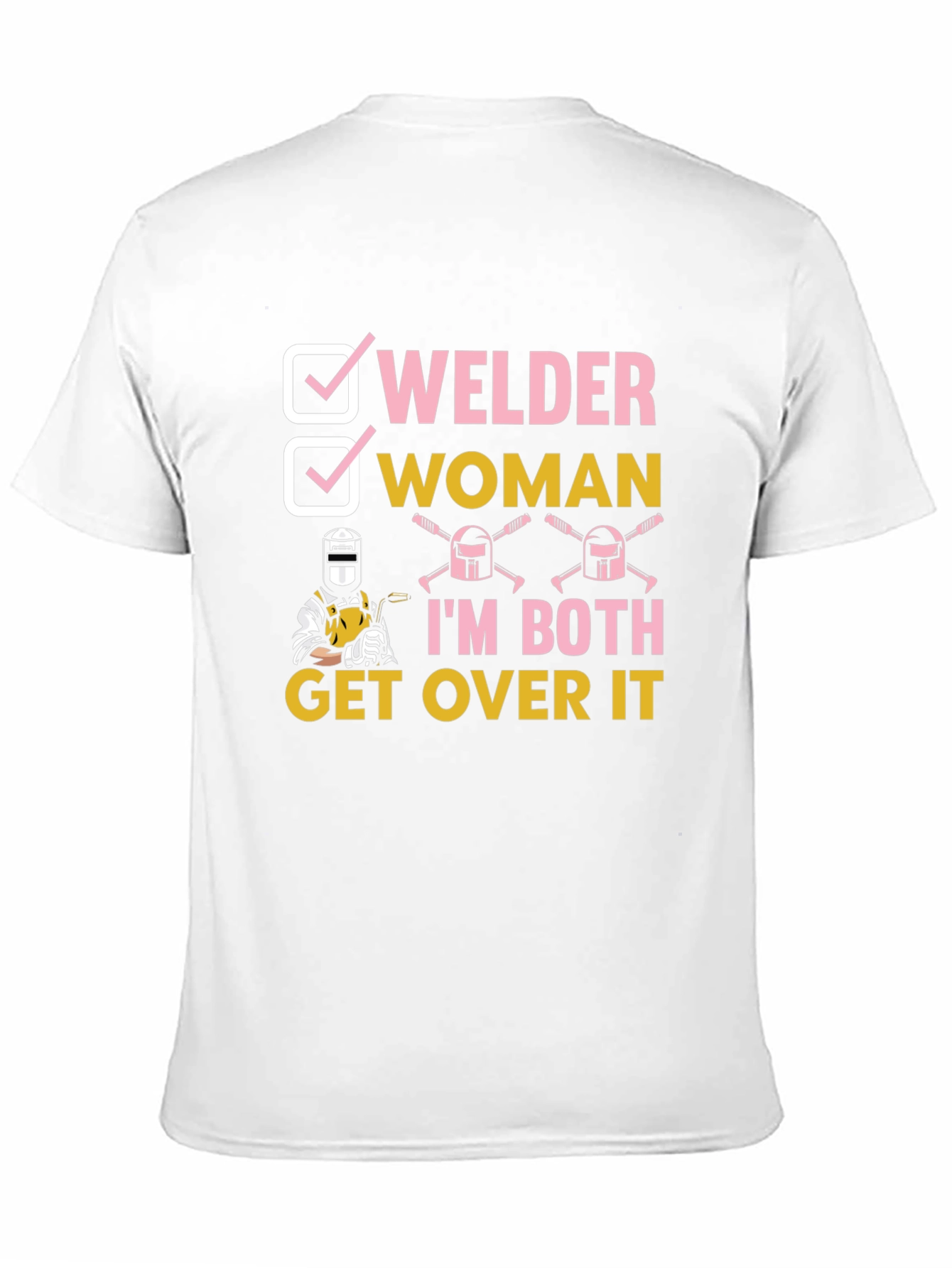 Welder Woman Graphic T-Shirt Funny Welder Tee