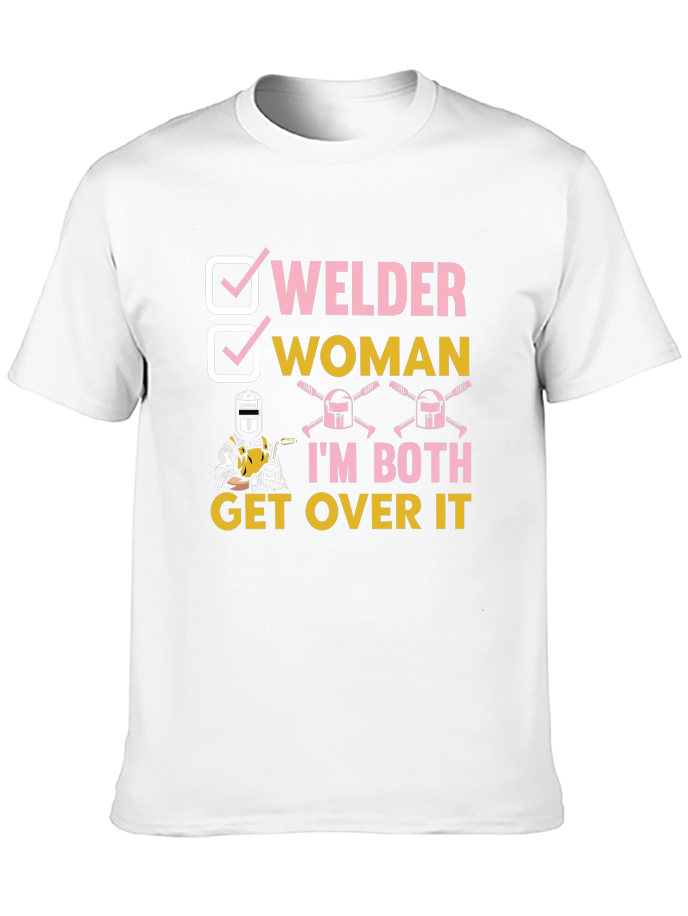 Welder Woman Graphic T-Shirt Funny Welder Tee