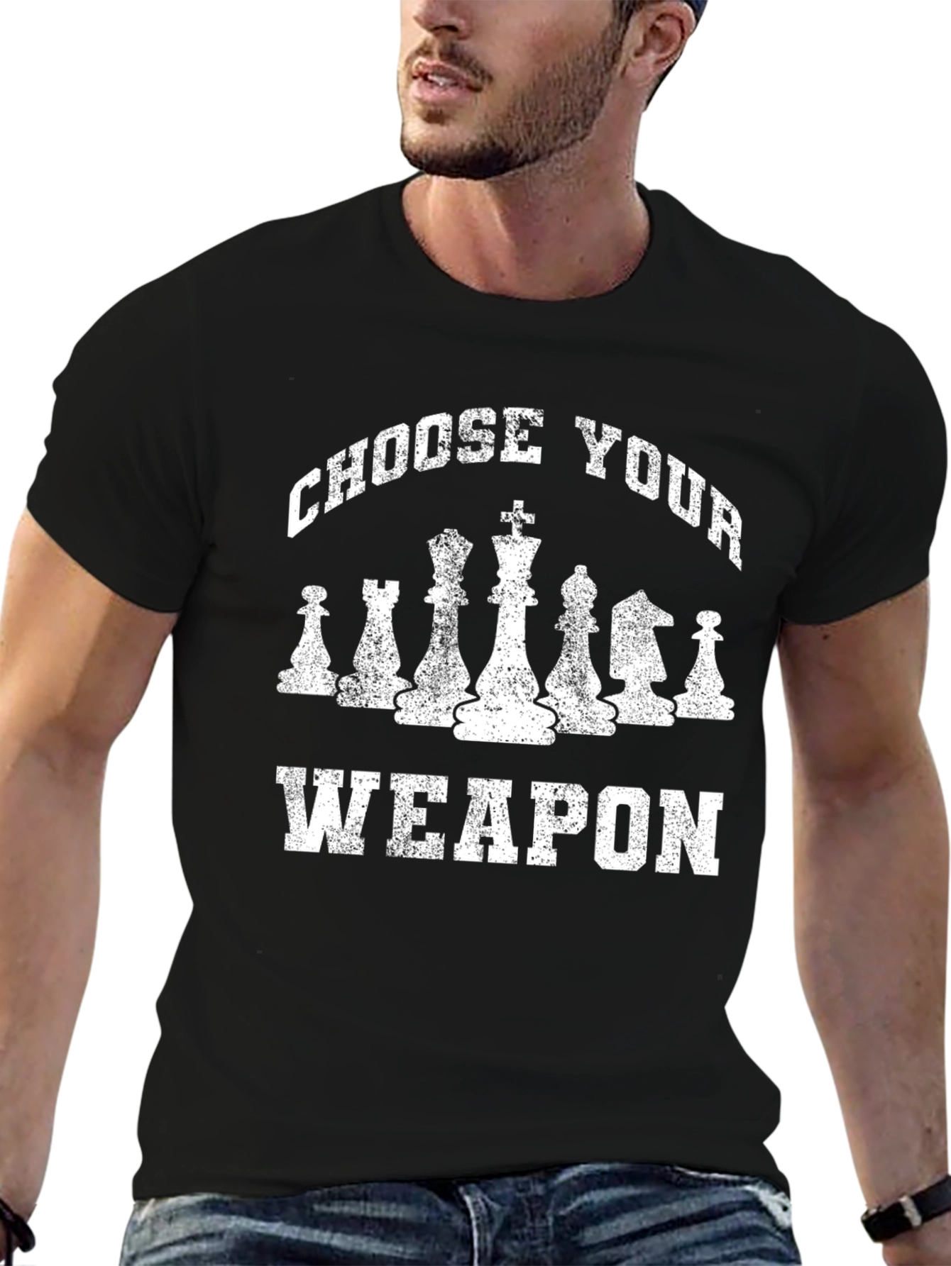 Choose Your Weapon Chess T-Shirt