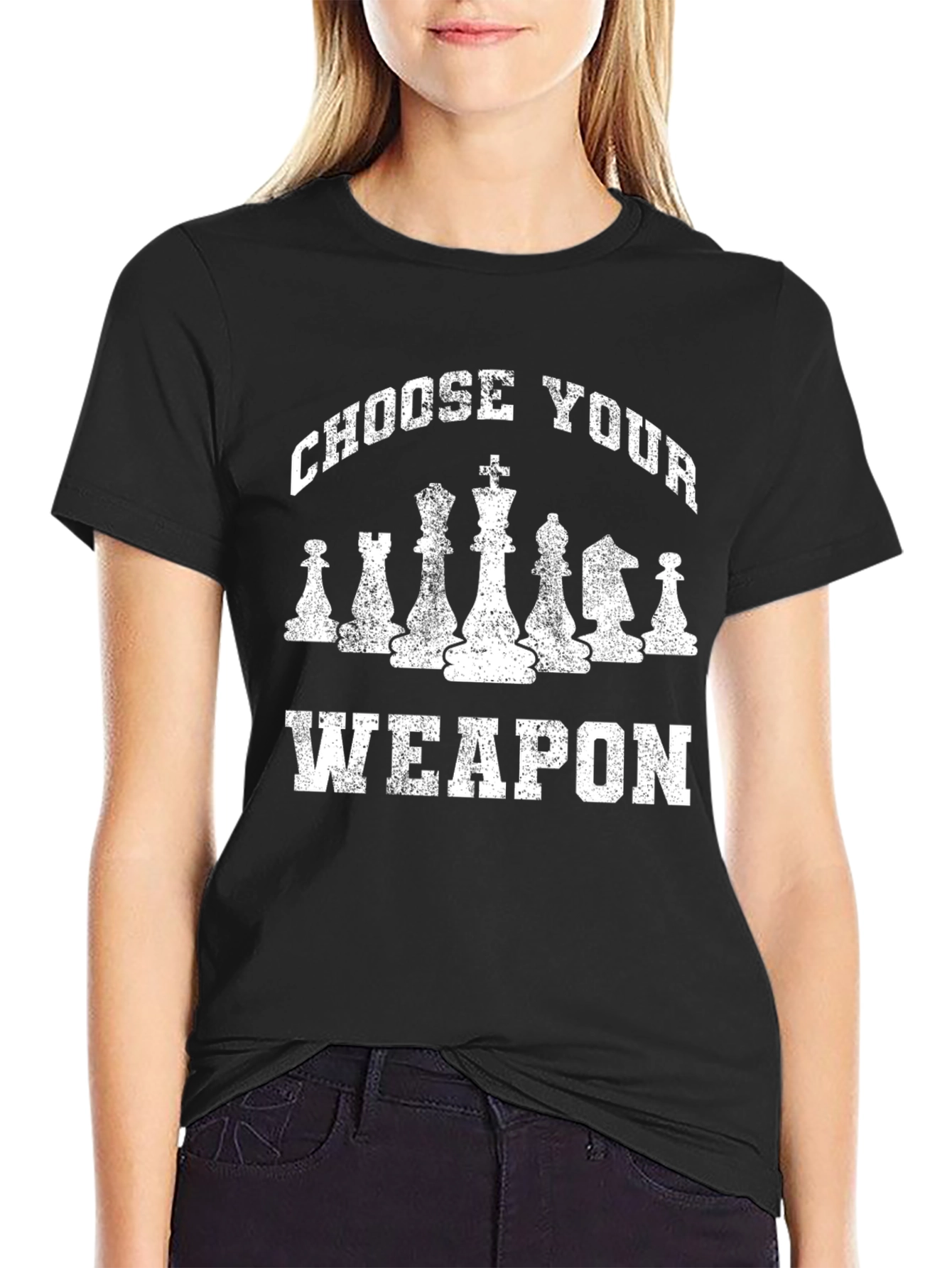 Choose Your Weapon Chess T-Shirt