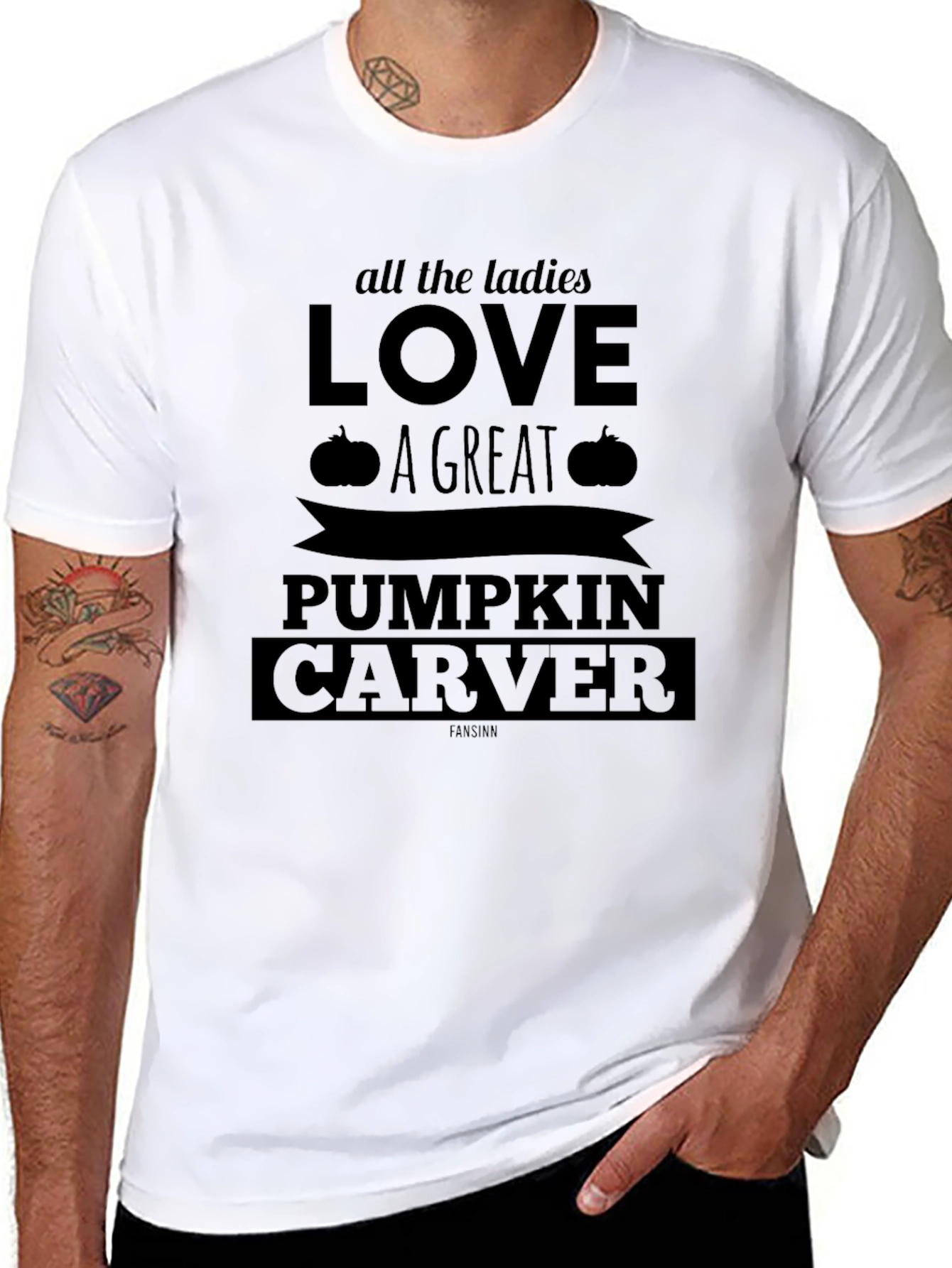 Pumpkin Carver Graphic T-Shirt - All the Ladies Love
