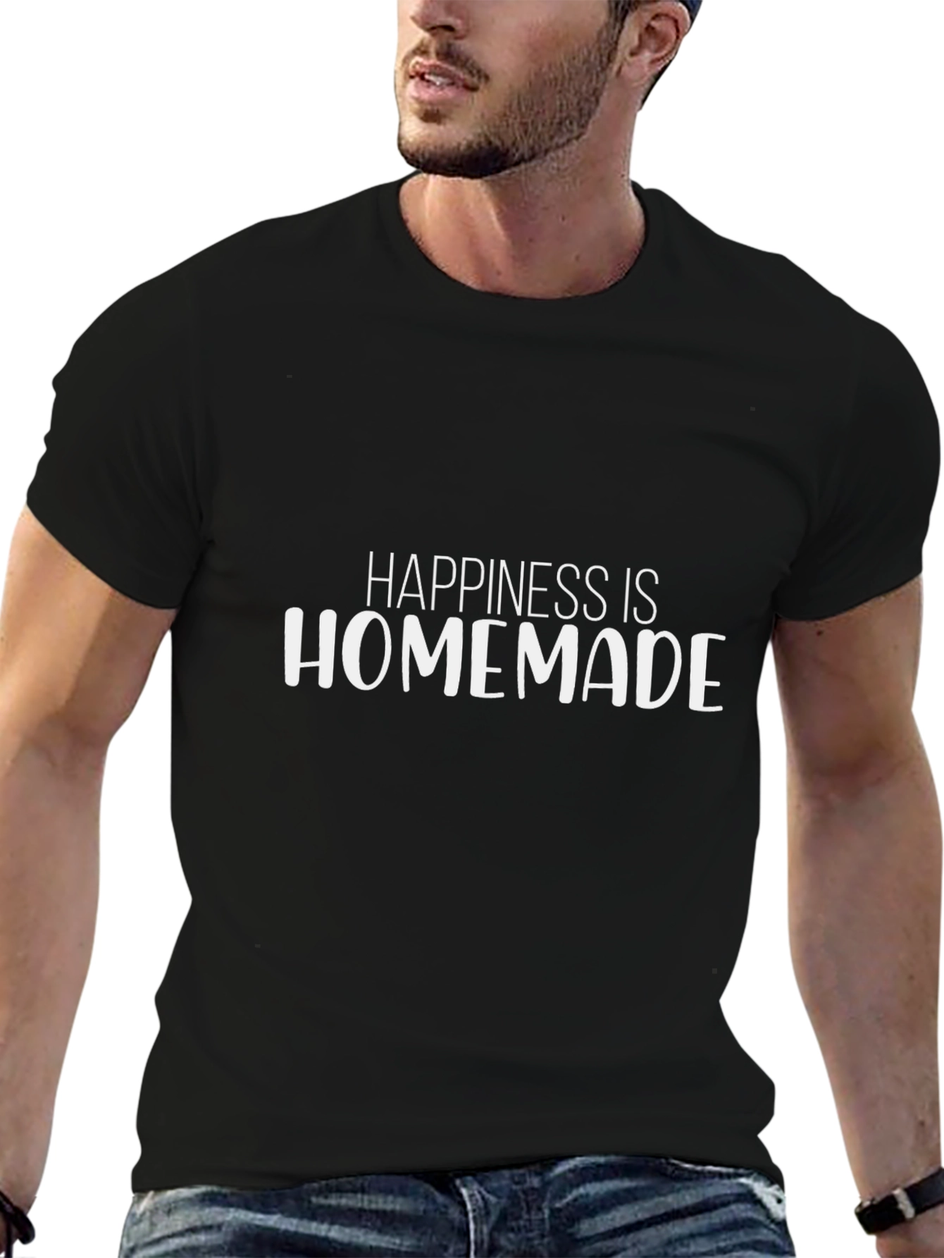 Happiness is Homemade - Novelty T-Shirt