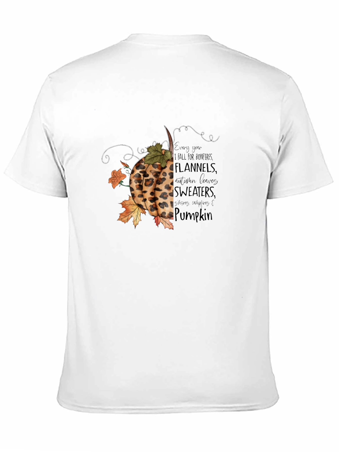 Fall Pumpkin T-Shirt: Bonfires Flannels & Sweaters