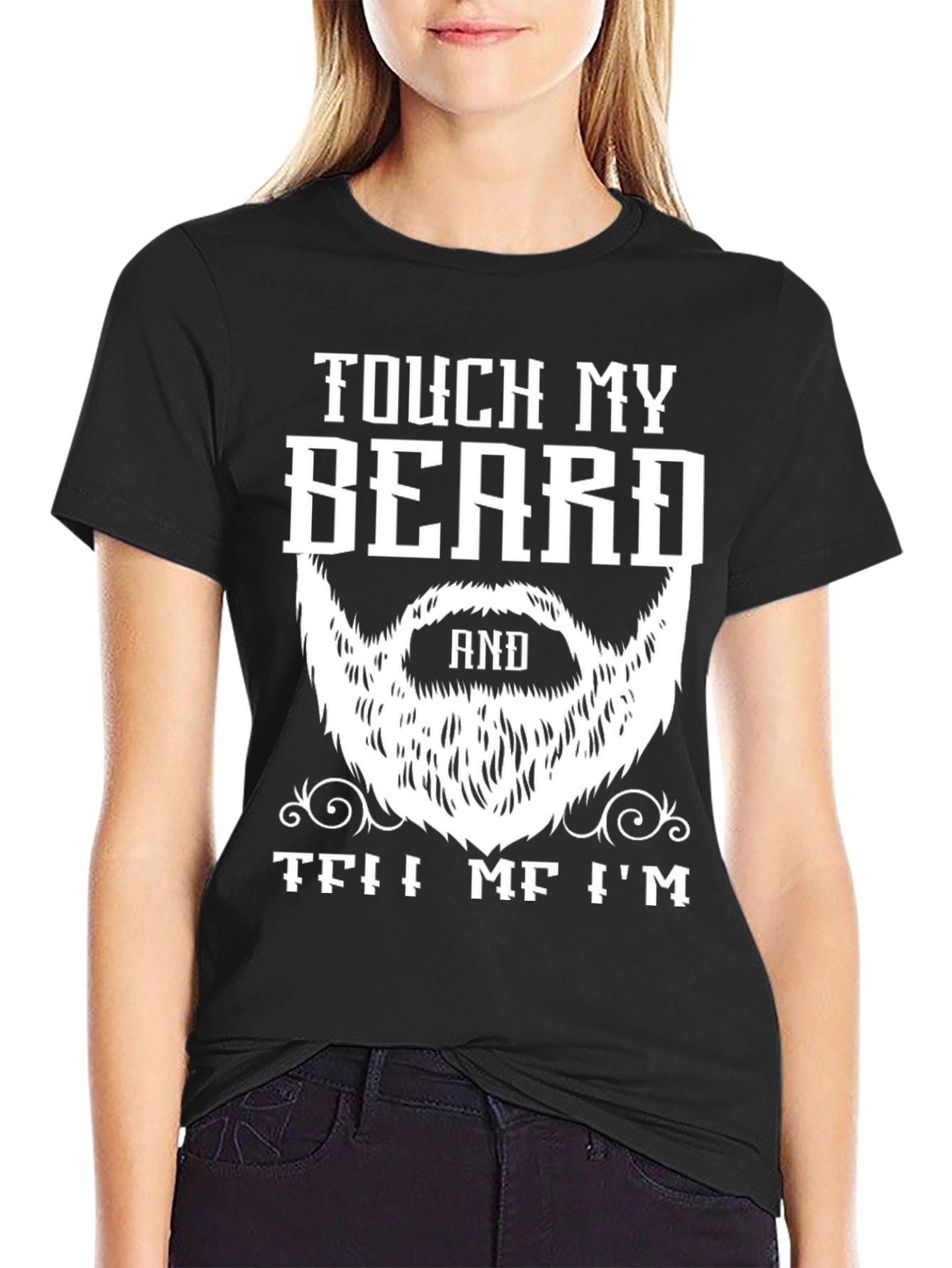 Touch My Beard T-Shirt Funny Bearded Man Tee