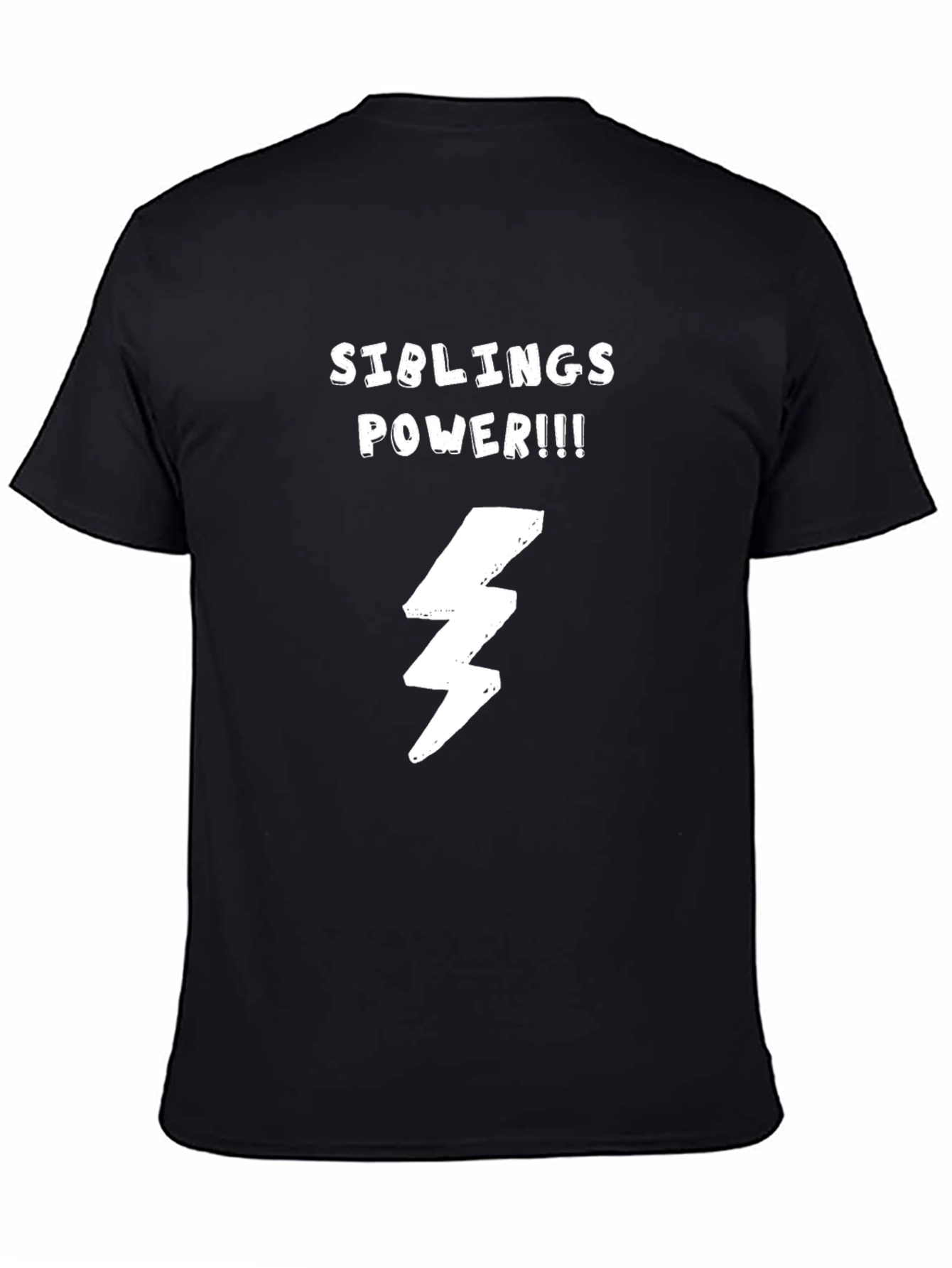 Siblings Power T-Shirt - Cool Lightning Bolt Design