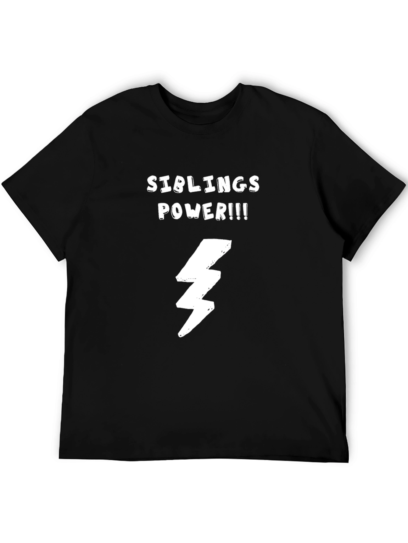 Siblings Power T-Shirt - Cool Lightning Bolt Design