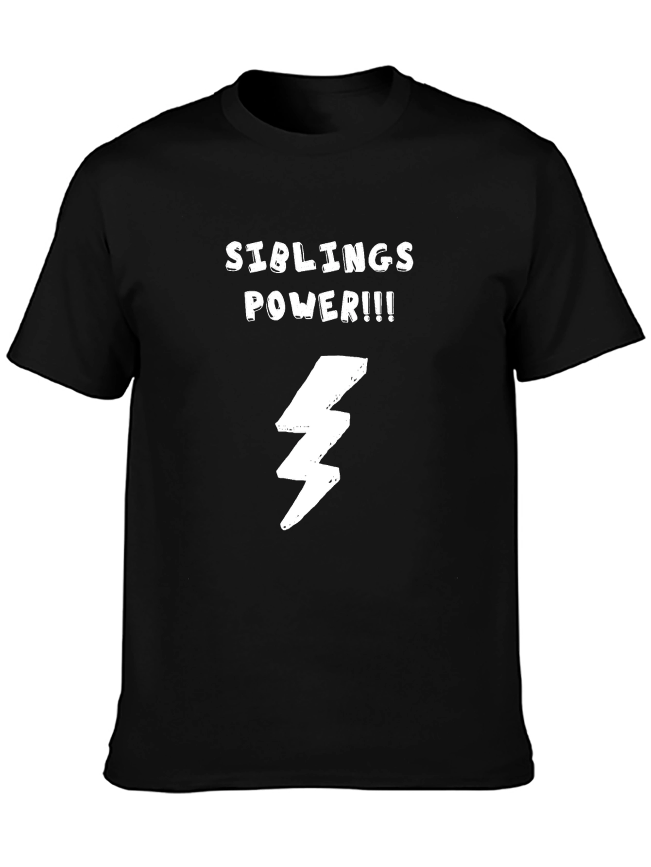 Siblings Power T-Shirt - Cool Lightning Bolt Design