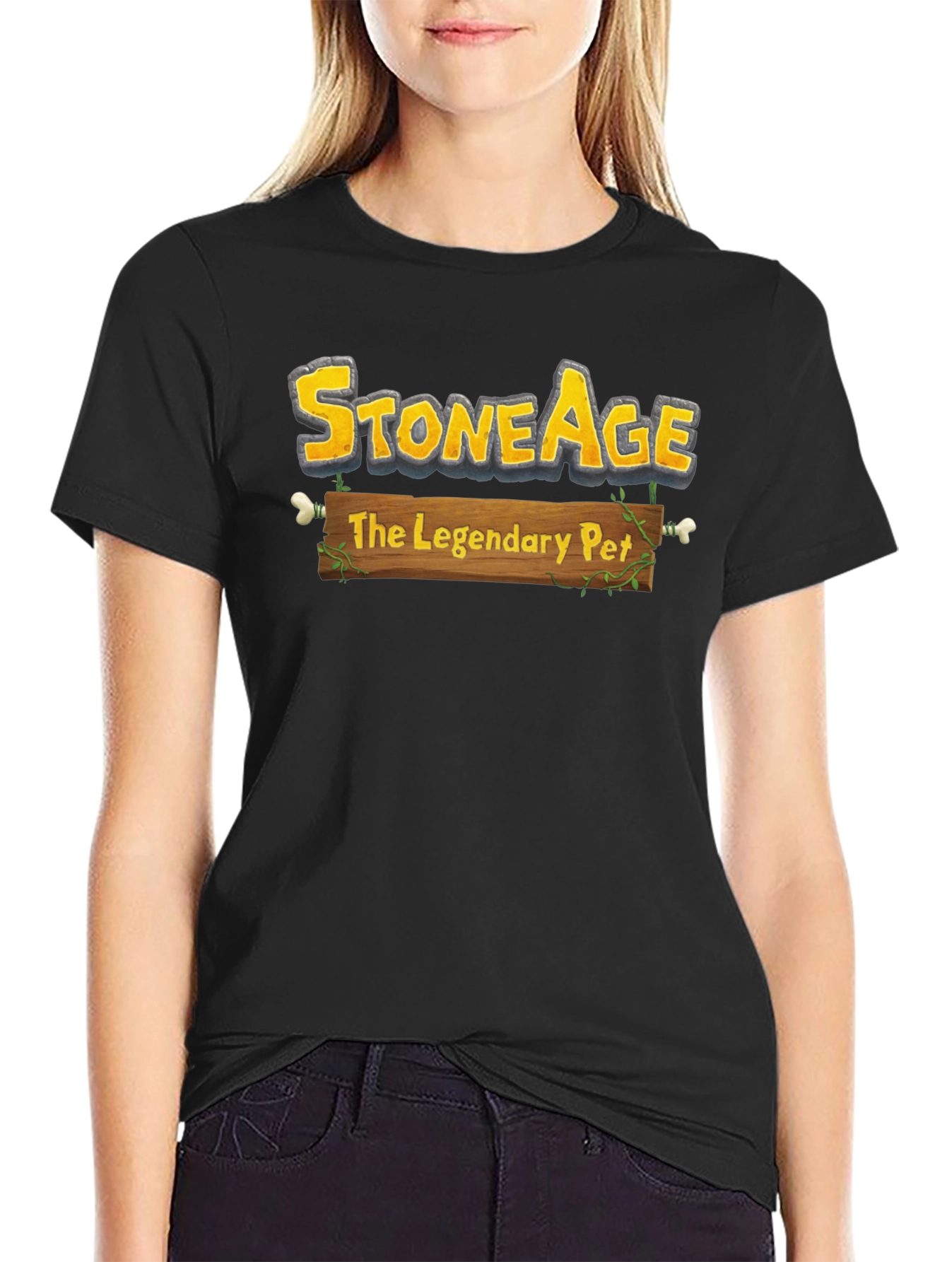 Stone Age The Legendary Pet Graphic T-Shirt