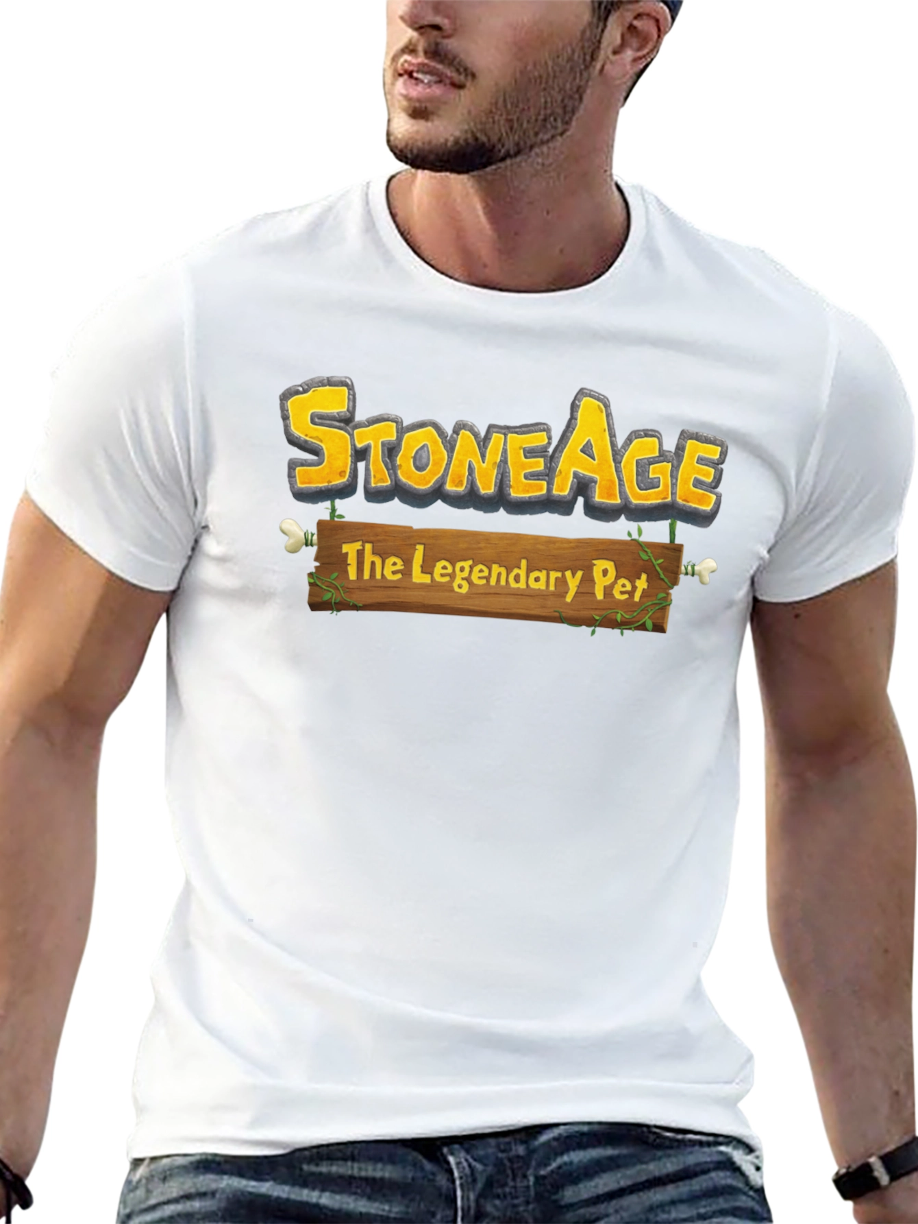 Stone Age The Legendary Pet Graphic T-Shirt