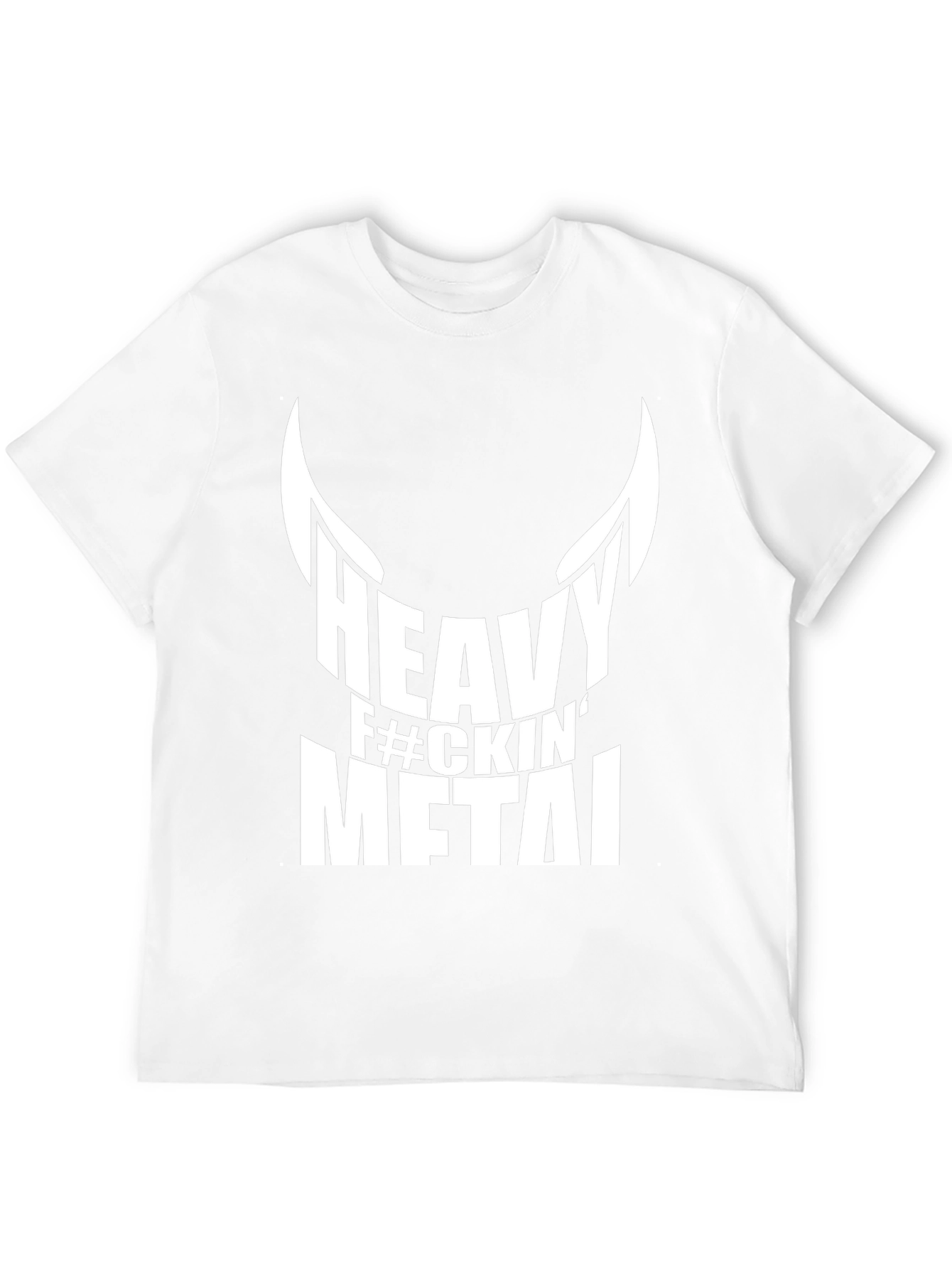 Heavy F#ckin Metal Black Graphic T-Shirt