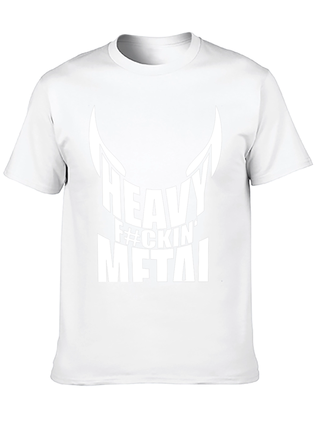 Heavy F#ckin Metal Black Graphic T-Shirt