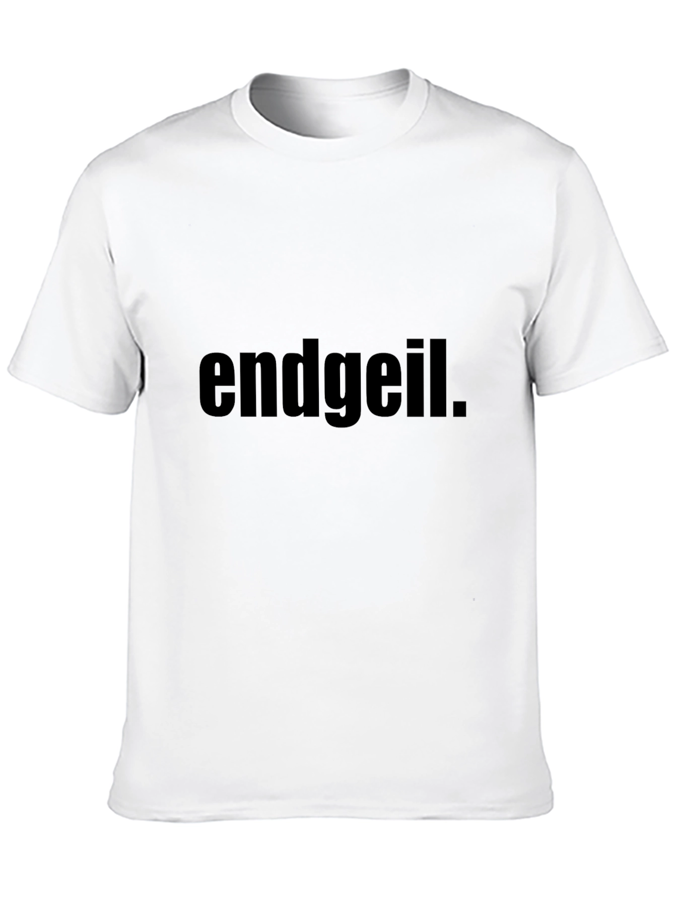 Endgeil Graphic Tee - Black Cotton Blend T-Shirt
