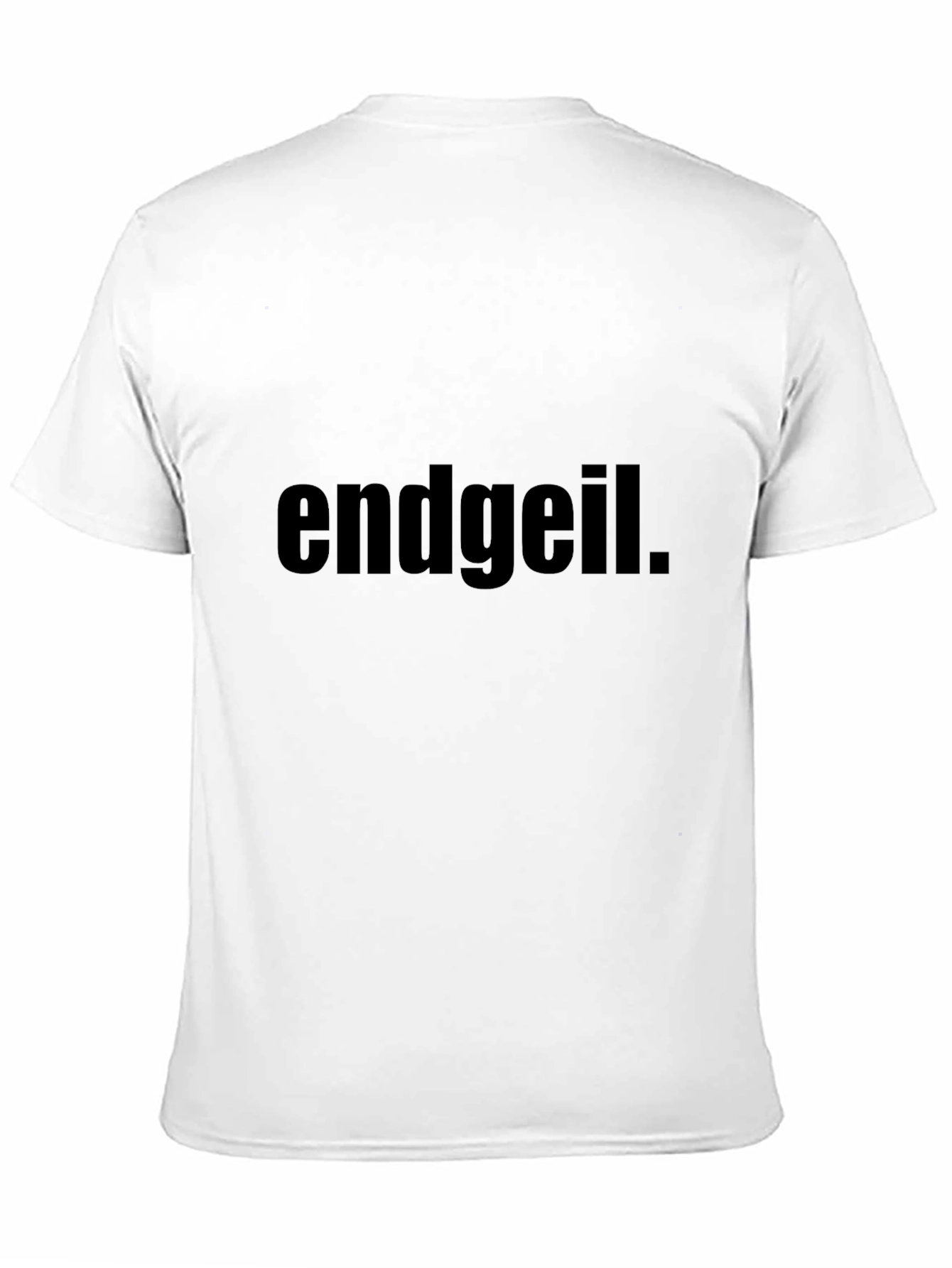 Endgeil Graphic Tee - Black Cotton Blend T-Shirt