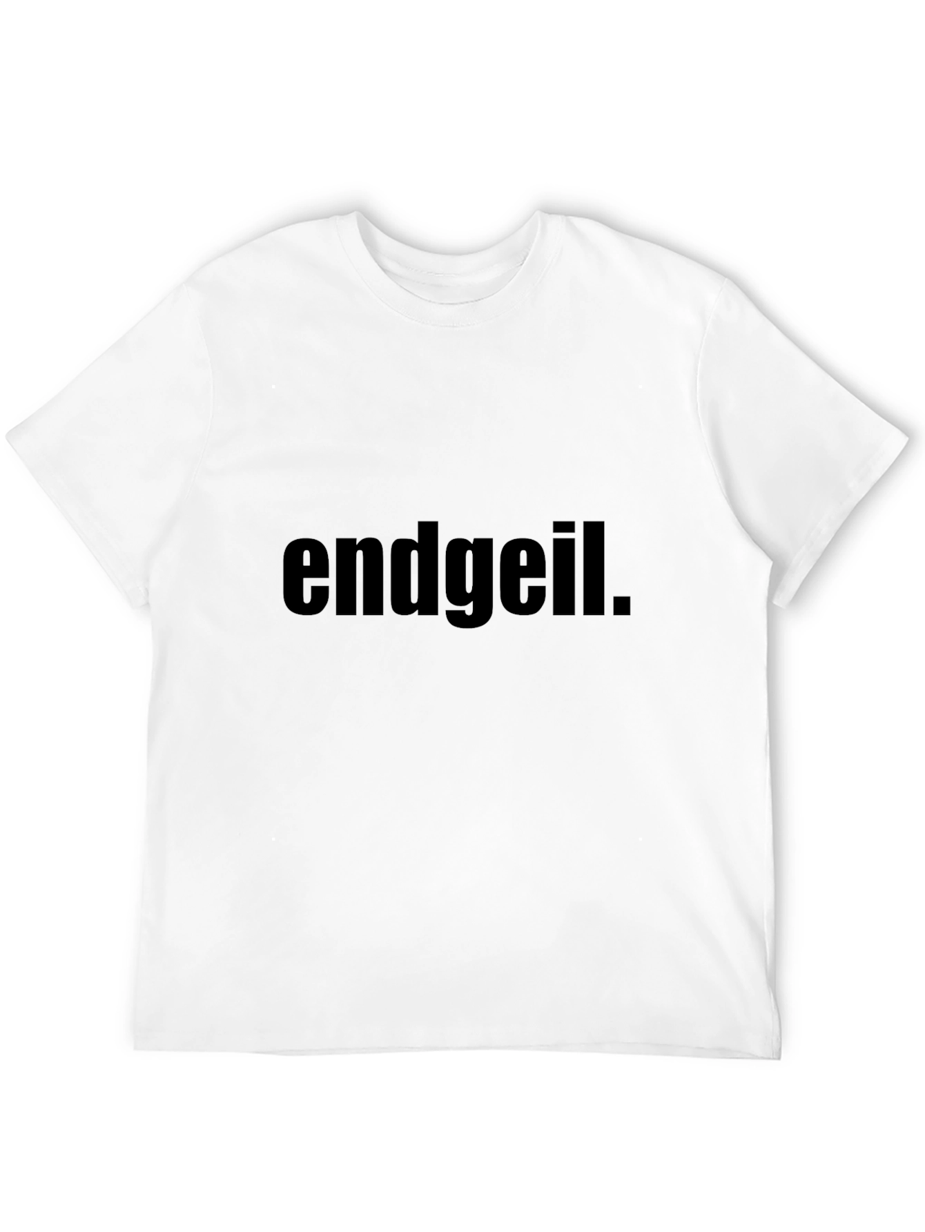 Endgeil Graphic Tee - Black Cotton Blend T-Shirt