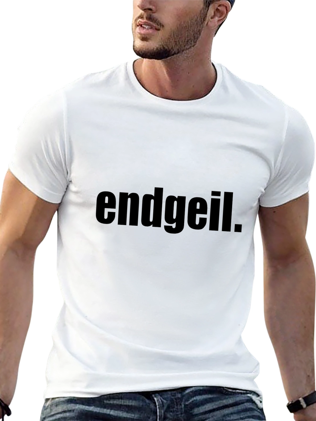 Endgeil Graphic Tee - Black Cotton Blend T-Shirt