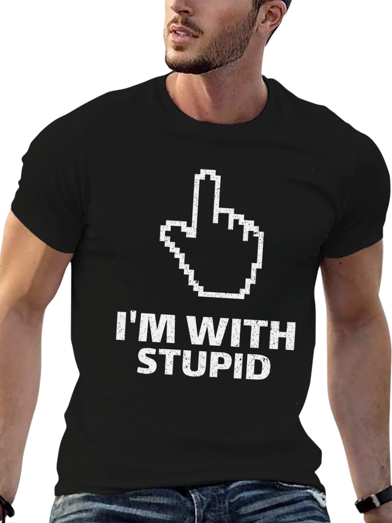 Im With Stupid Graphic Tee