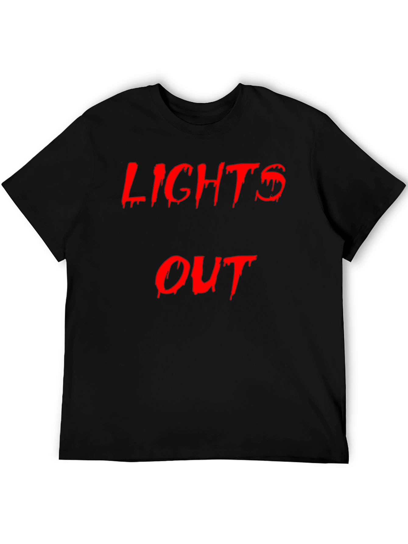 Lights Out Graphic Tee - Edgy Black T-Shirt