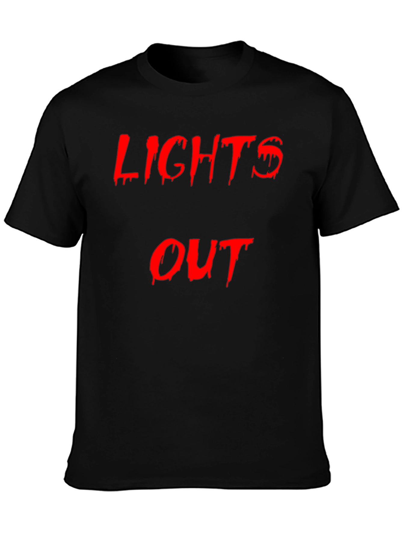 Lights Out Graphic Tee - Edgy Black T-Shirt