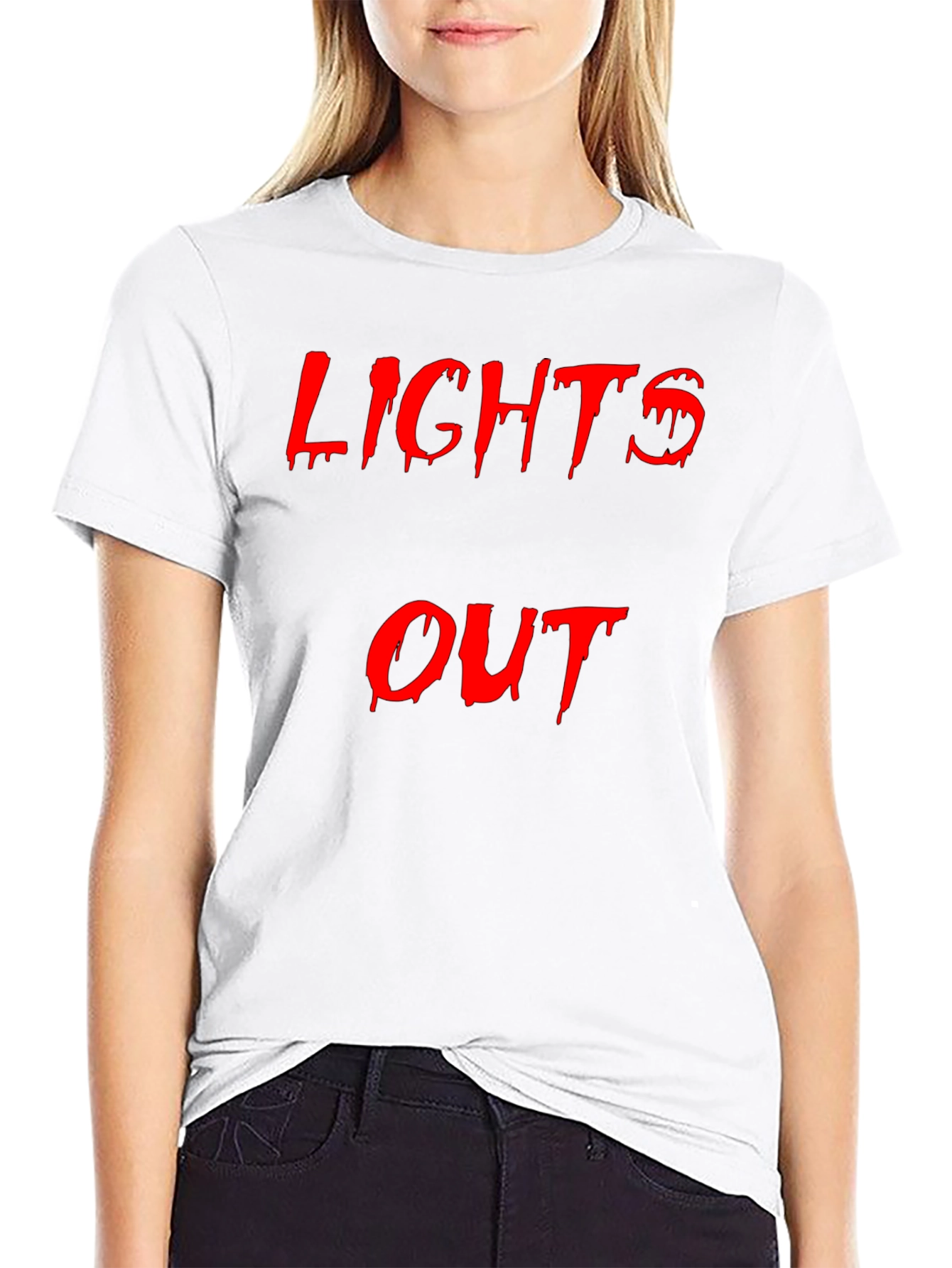 Lights Out Graphic Tee - Edgy Black T-Shirt