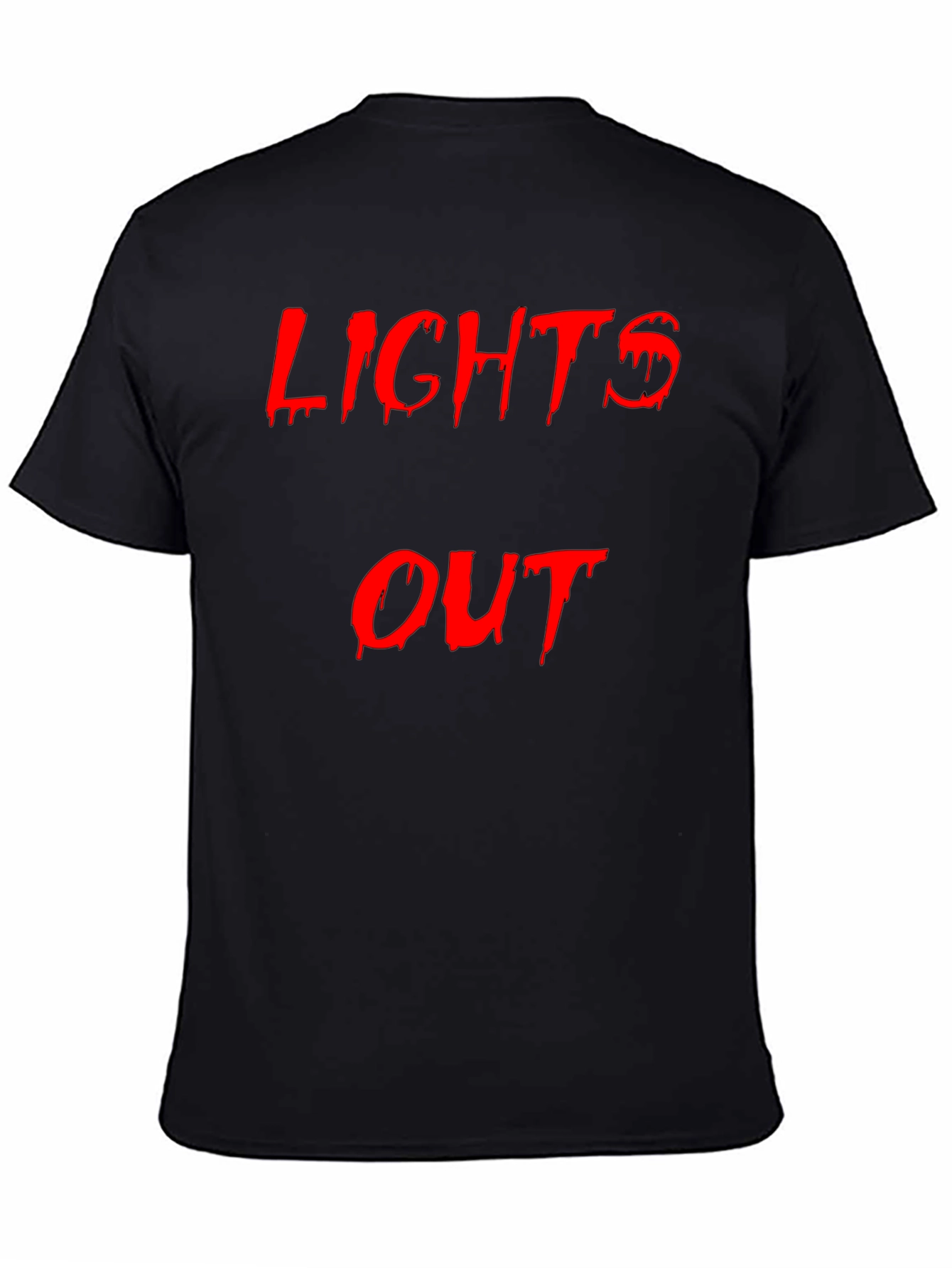 Lights Out Graphic Tee - Edgy Black T-Shirt