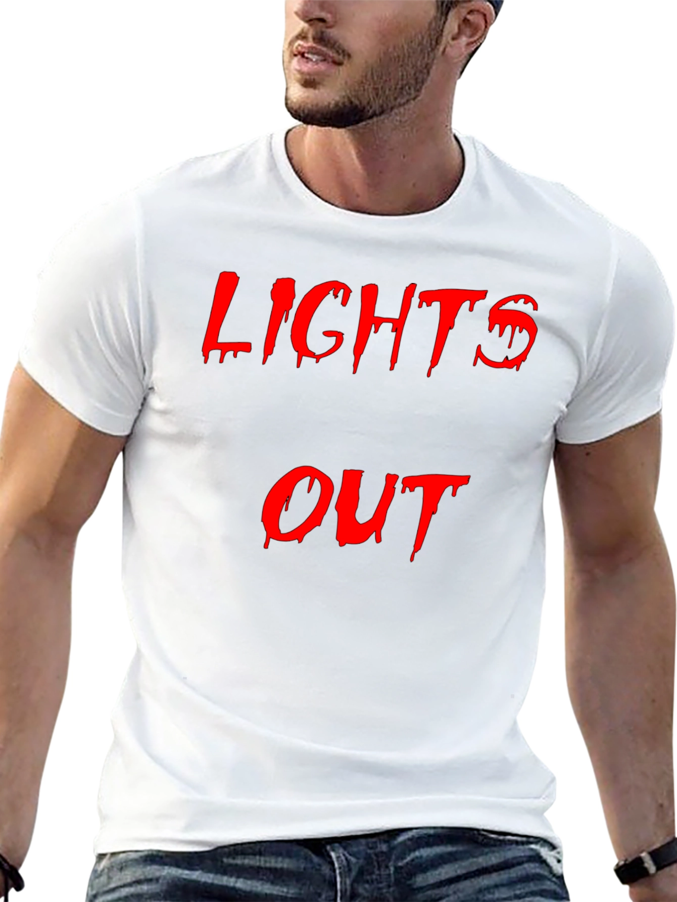 Lights Out Graphic Tee - Edgy Black T-Shirt