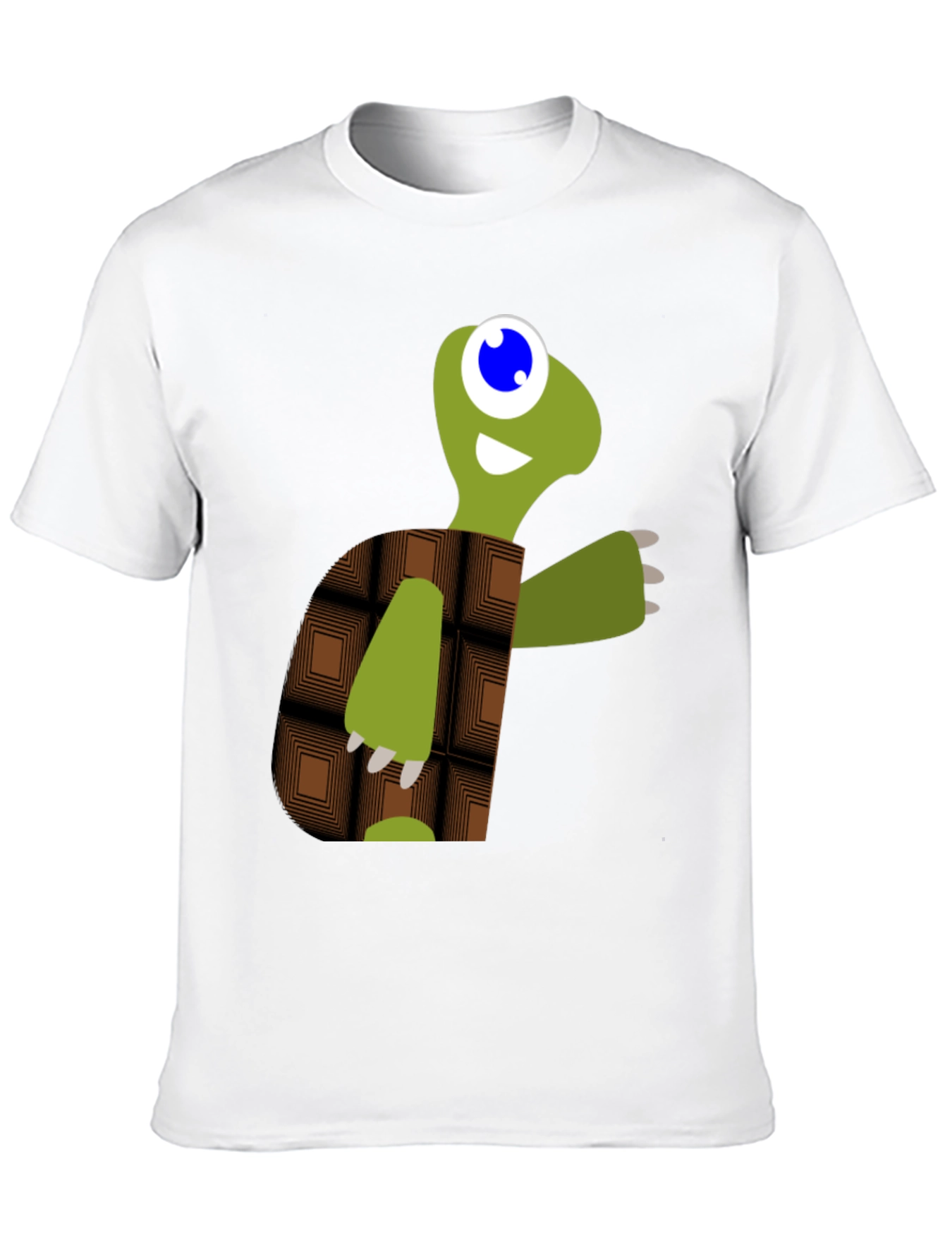 Cartoon Turtle Graphic Tee - Black Casual T-Shirt