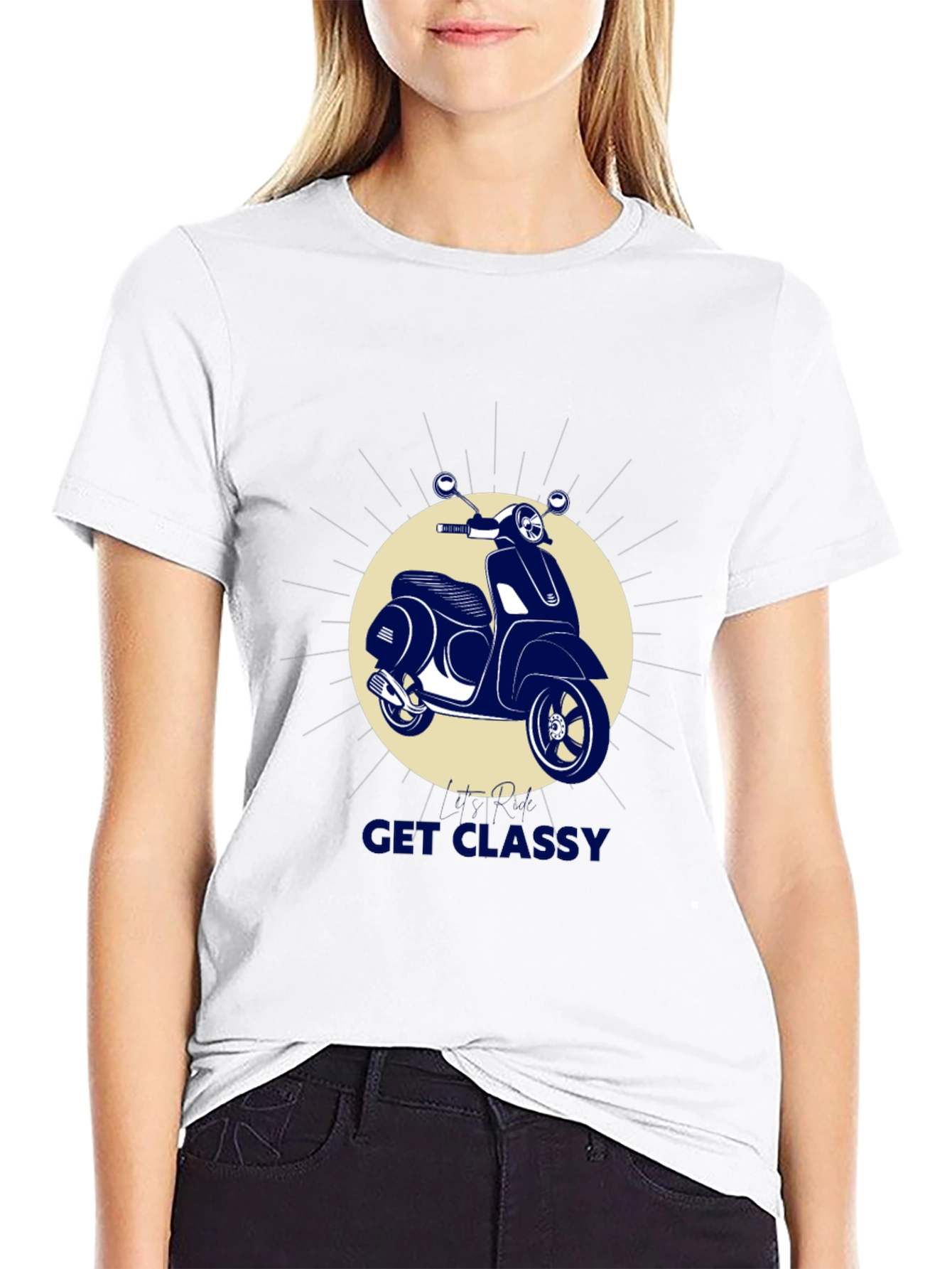 Get Classy Scooter T-Shirt - Stylish Graphic Tee