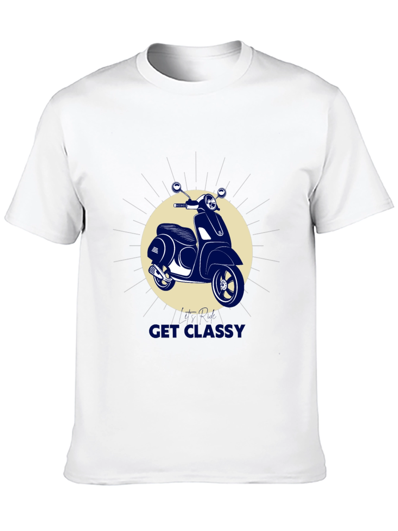 Get Classy Scooter T-Shirt - Stylish Graphic Tee