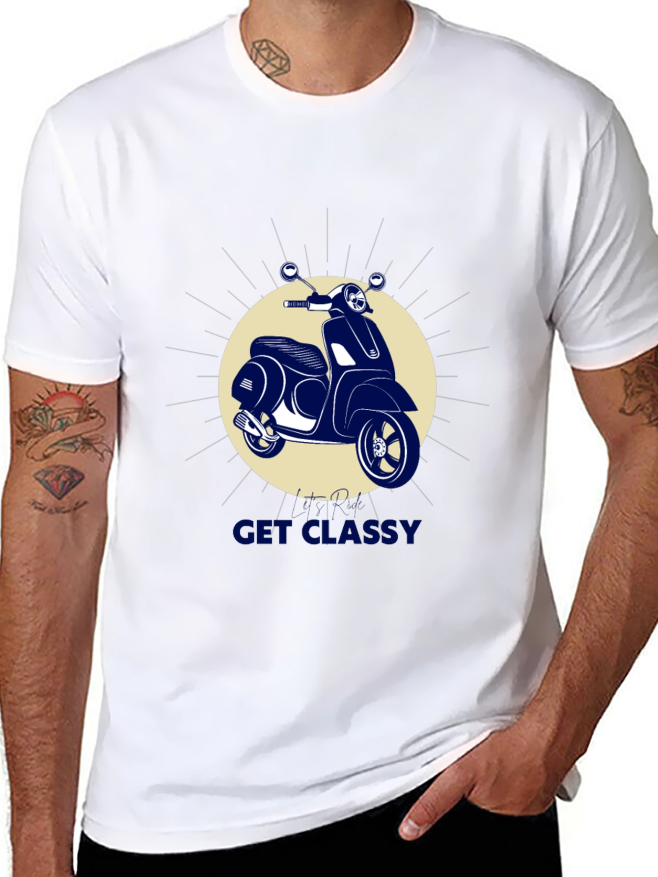Get Classy Scooter T-Shirt - Stylish Graphic Tee
