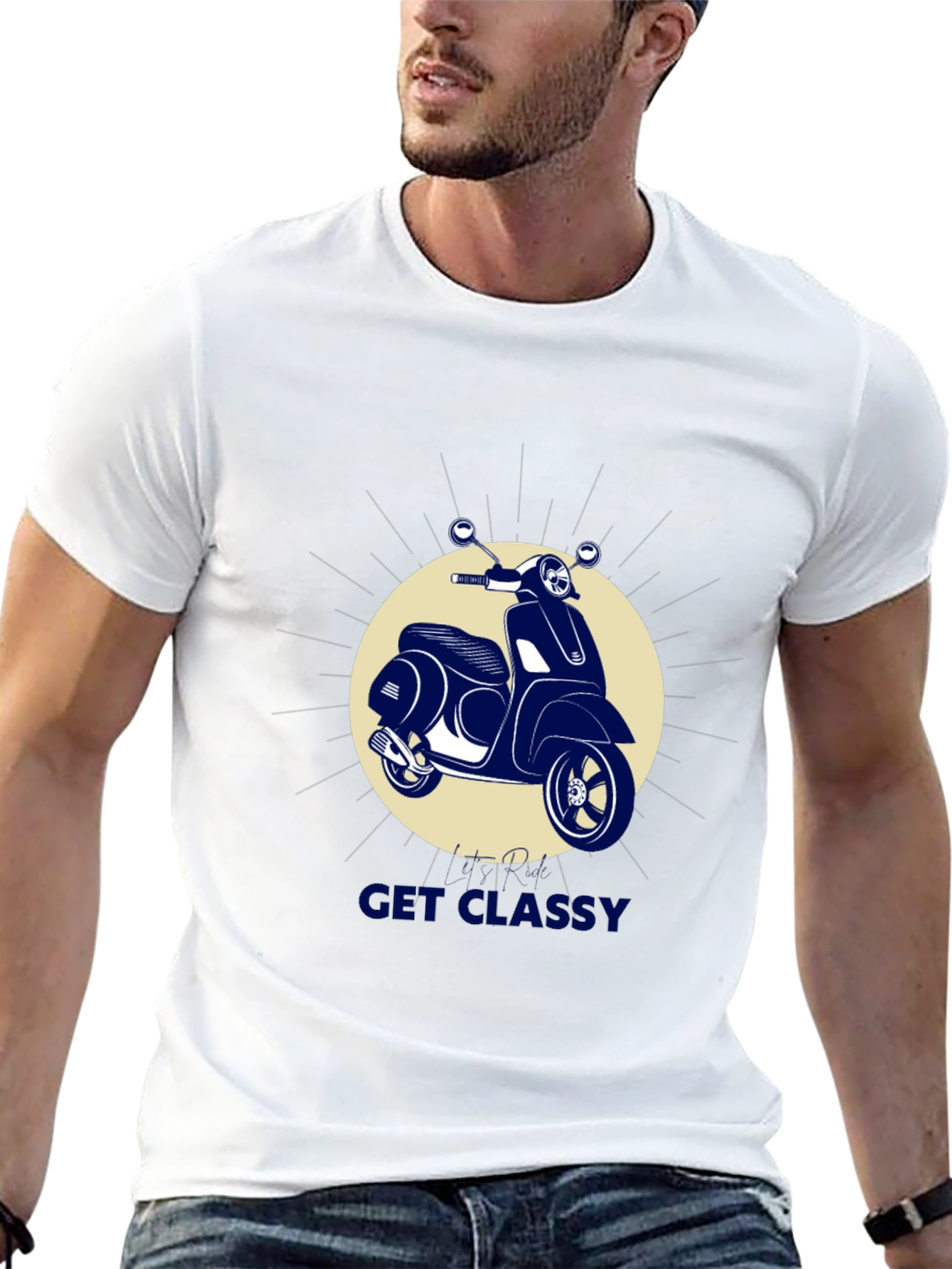 Get Classy Scooter T-Shirt - Stylish Graphic Tee