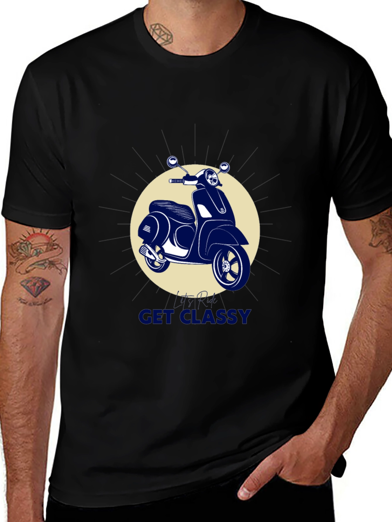 Get Classy Scooter T-Shirt - Stylish Graphic Tee