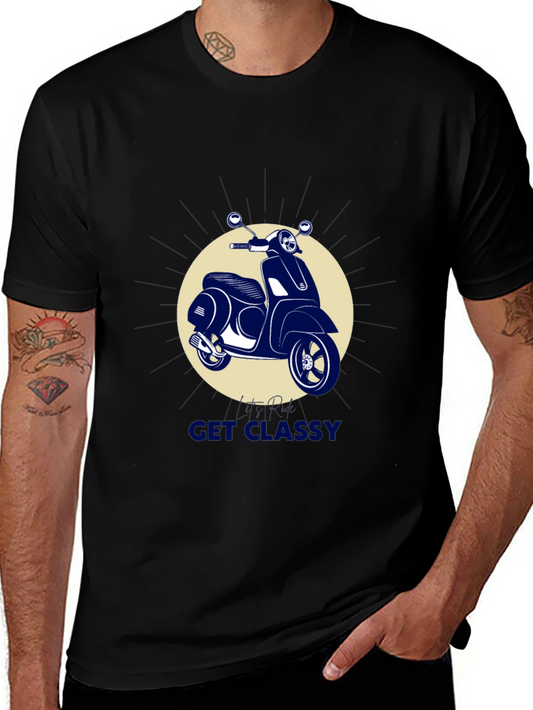 Get Classy Scooter T-Shirt - Stylish Graphic Tee