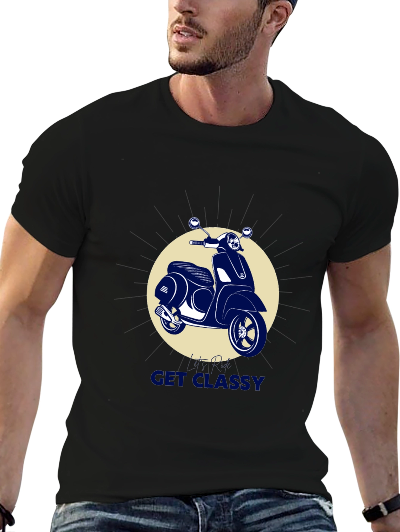 Get Classy Scooter T-Shirt - Stylish Graphic Tee