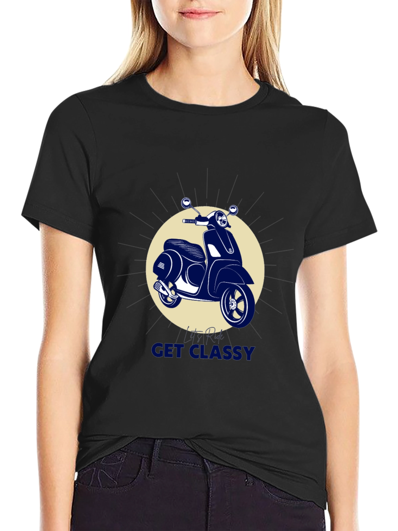 Get Classy Scooter T-Shirt - Stylish Graphic Tee
