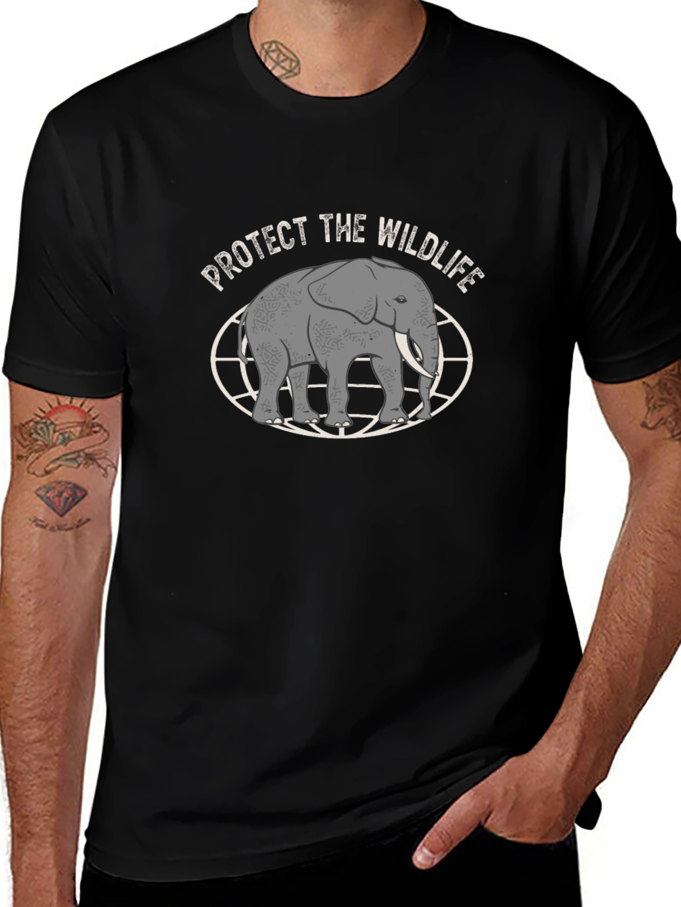 Protect Wildlife T-Shirt - Elephant Design