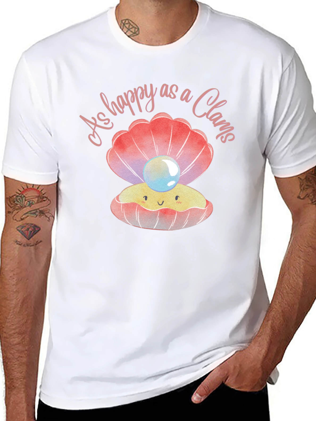 Happy as a Clam Graphic T-Shirt