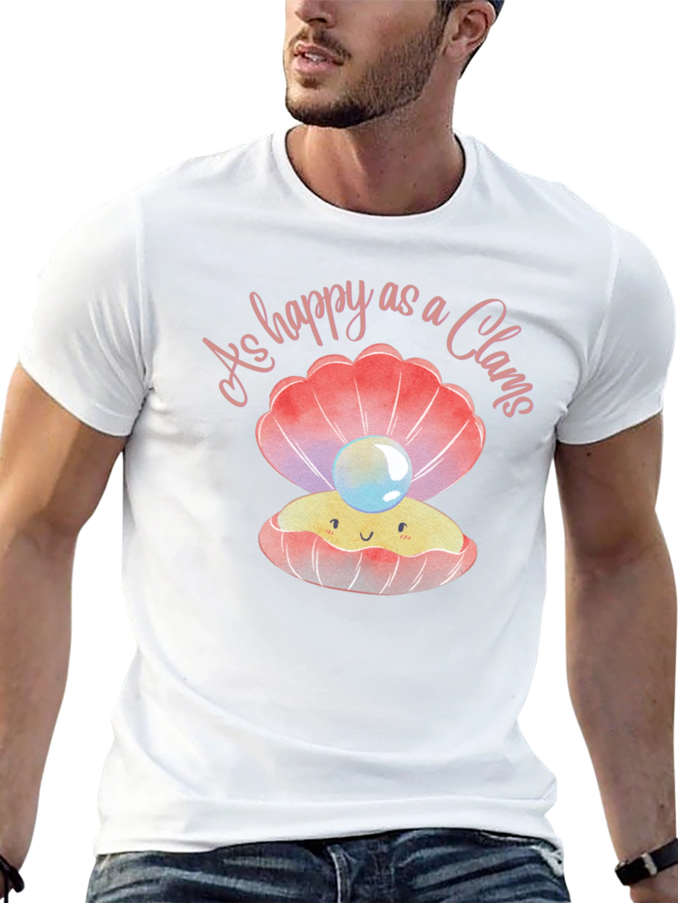 Happy as a Clam Graphic T-Shirt