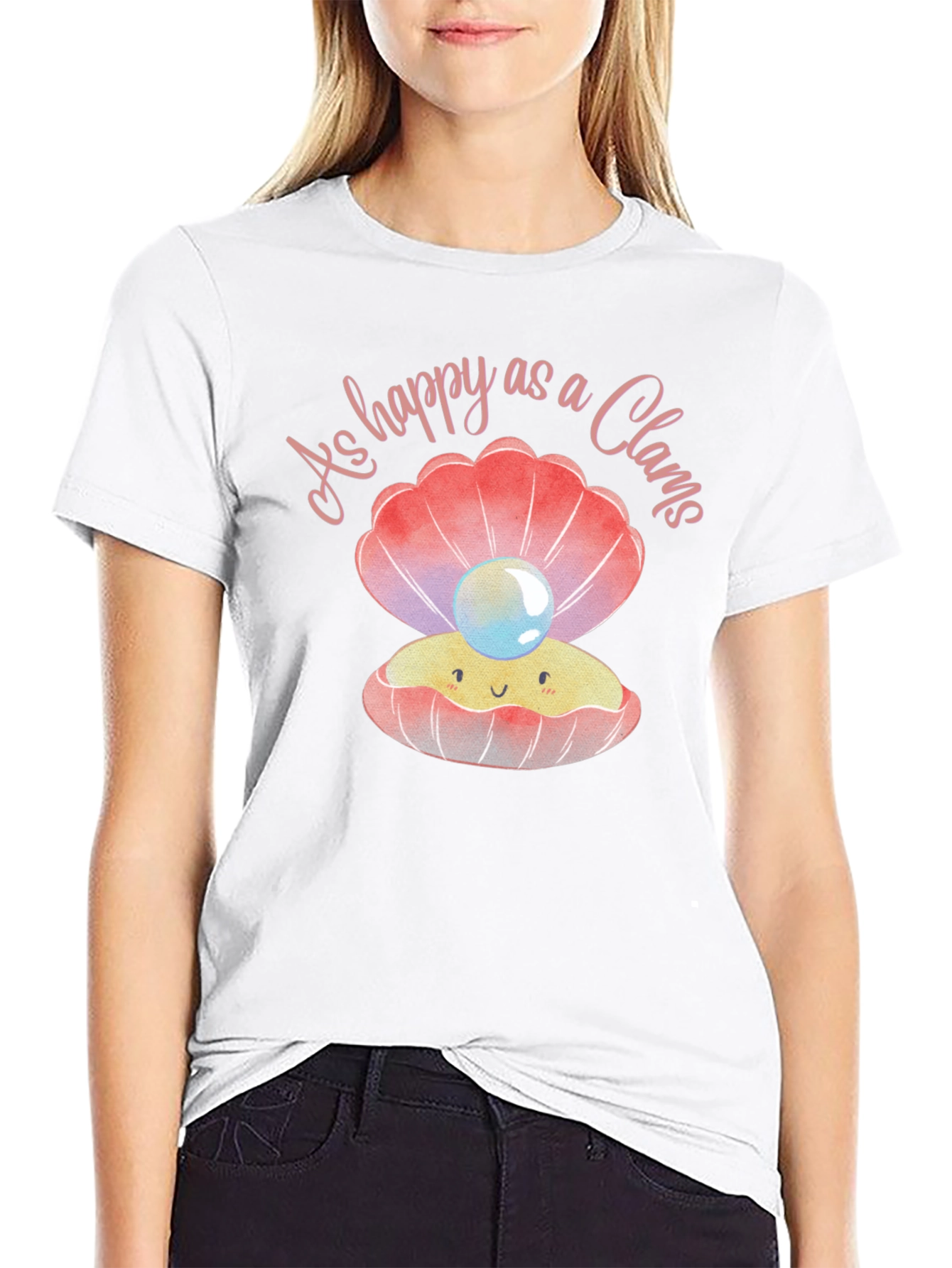 Happy as a Clam Graphic T-Shirt