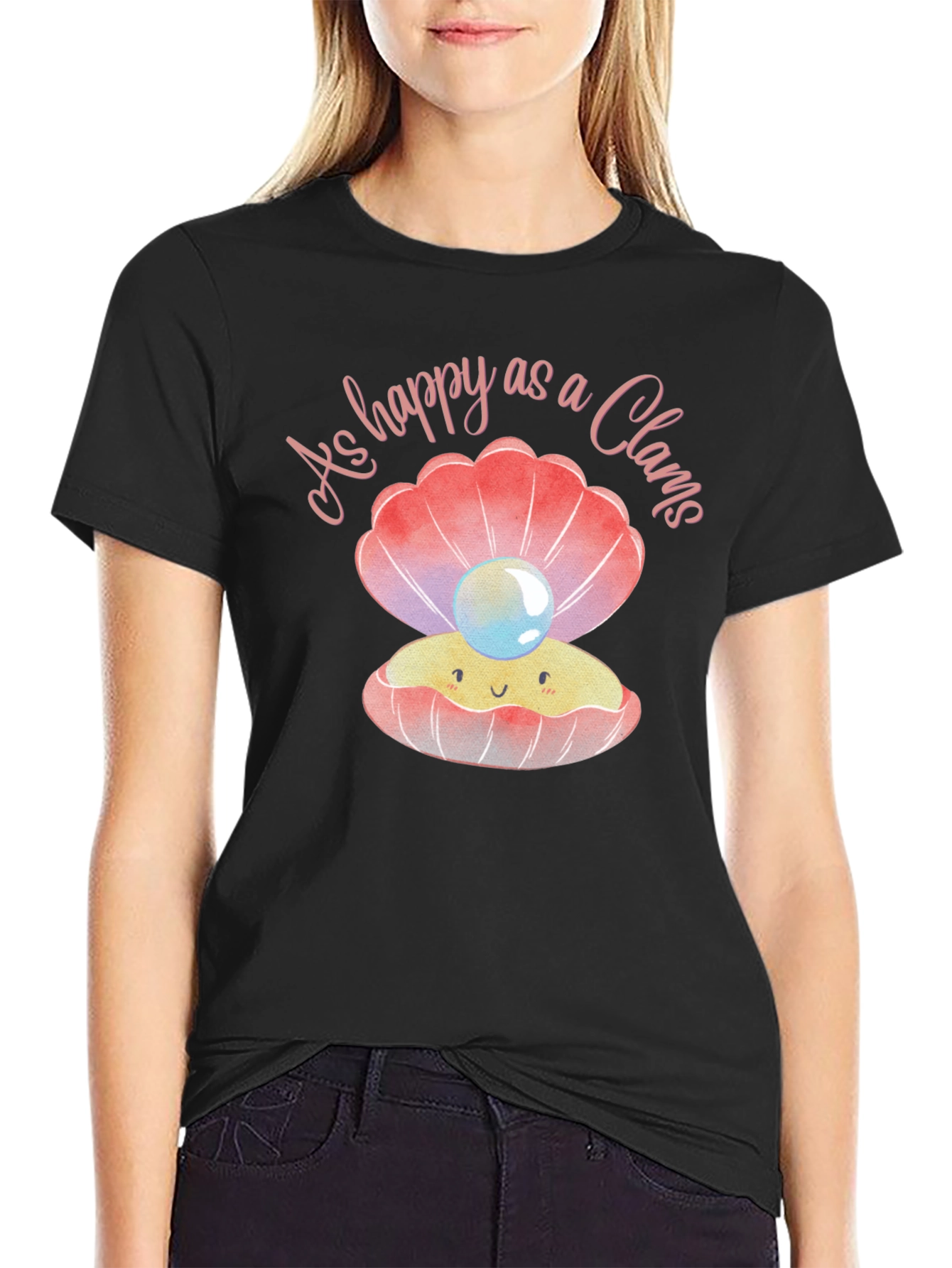 Happy as a Clam Graphic T-Shirt