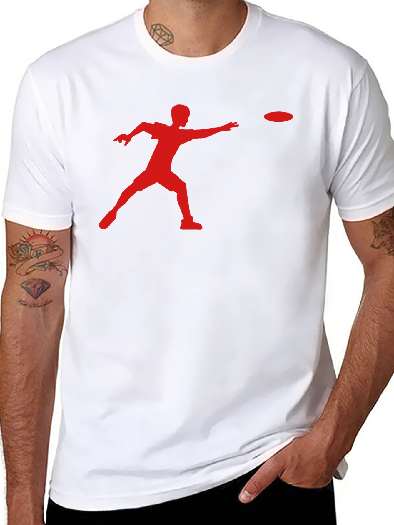 Ultimate Frisbee Graphic T-Shirt - Sporty Casual Tee