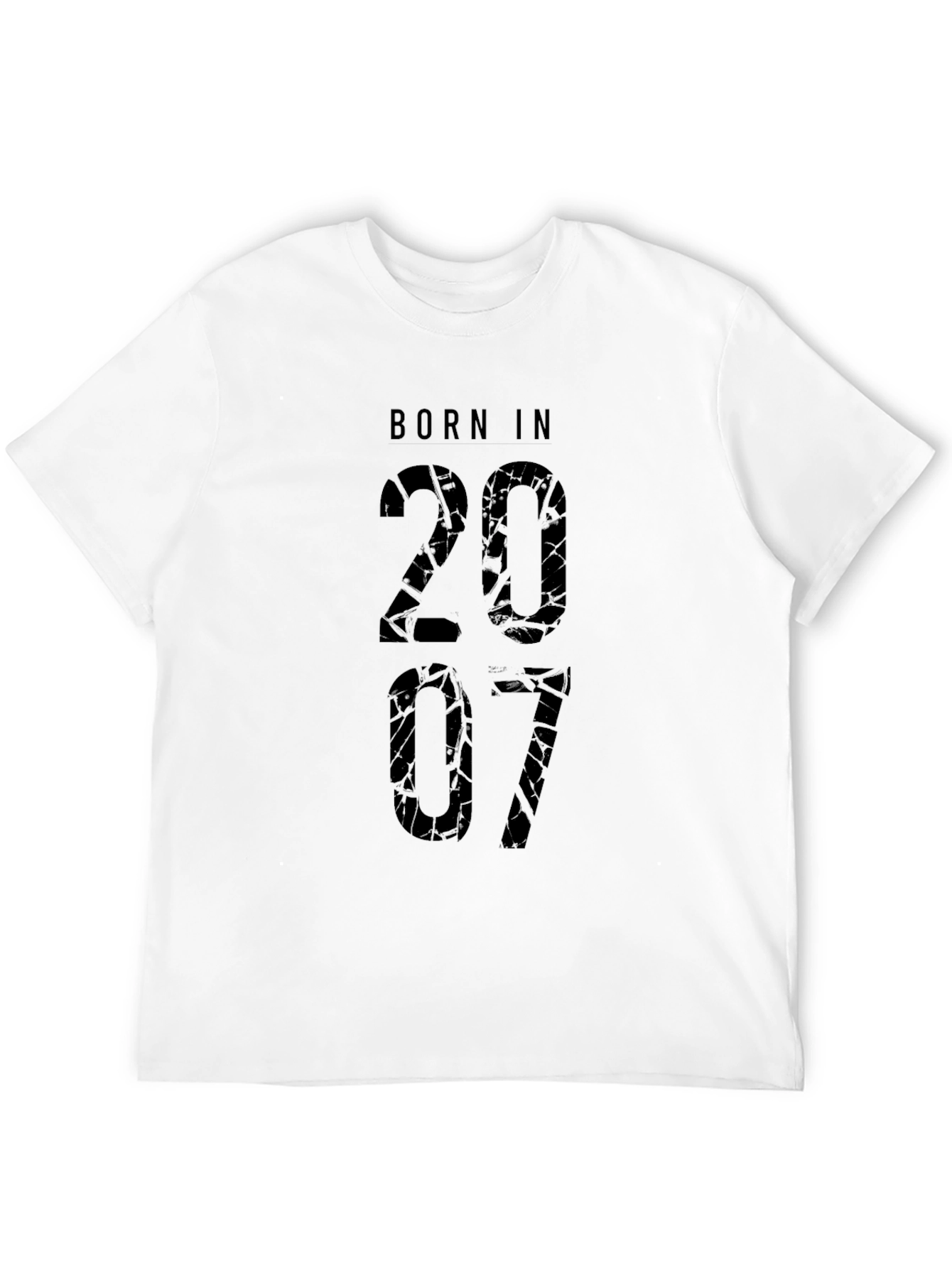 Born in 2007 Graphic T-Shirt - Black
