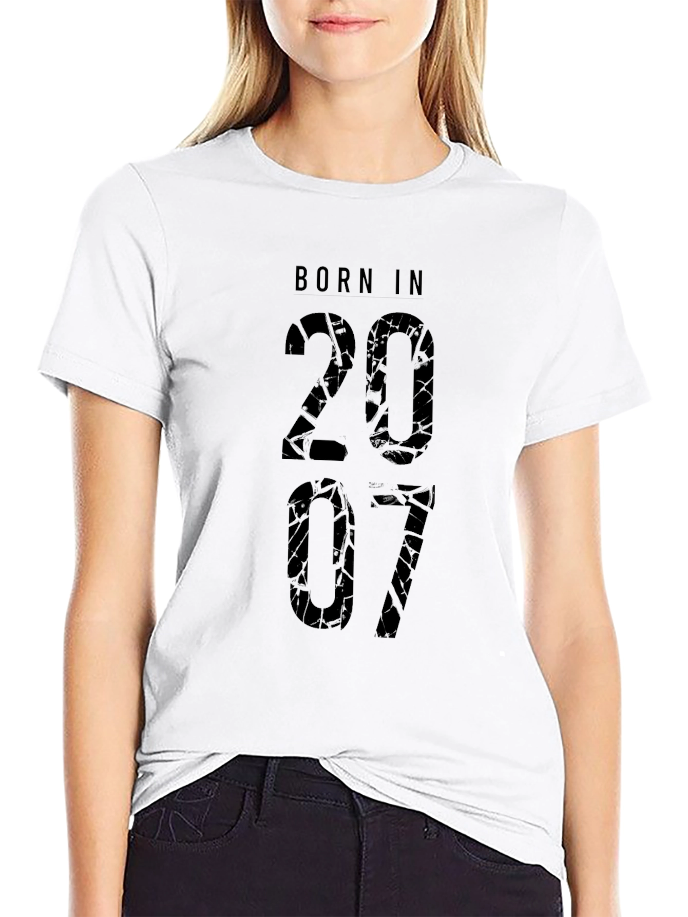 Born in 2007 Graphic T-Shirt - Black