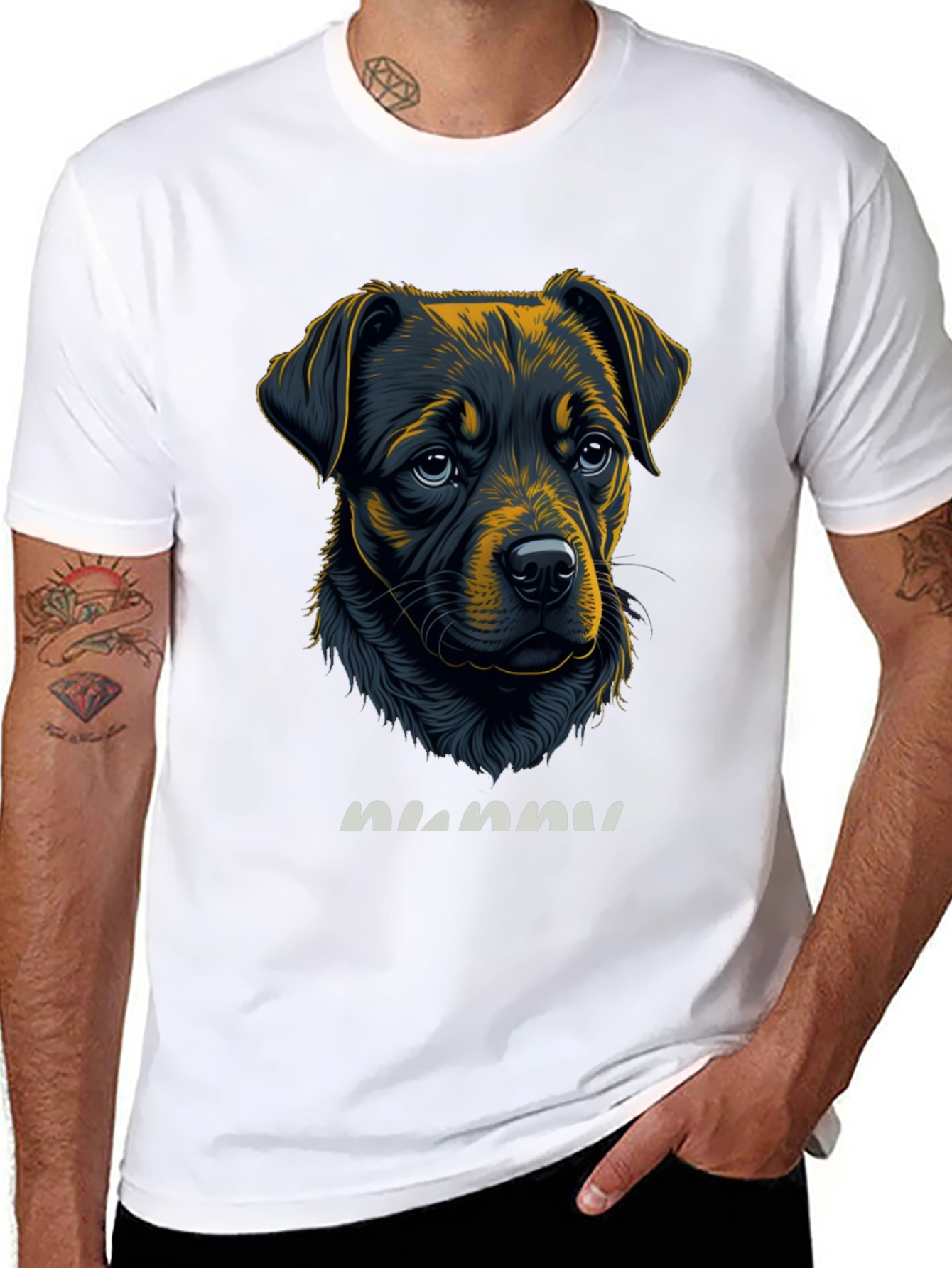 Dog Lover T-Shirt - Rottweiler Puppy Design