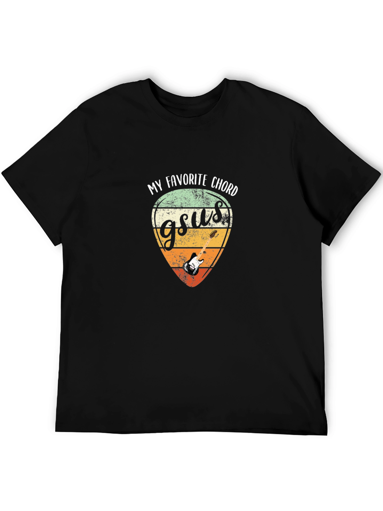 Gsus Guitar Chord Graphic Tee - Musician T-Shirt