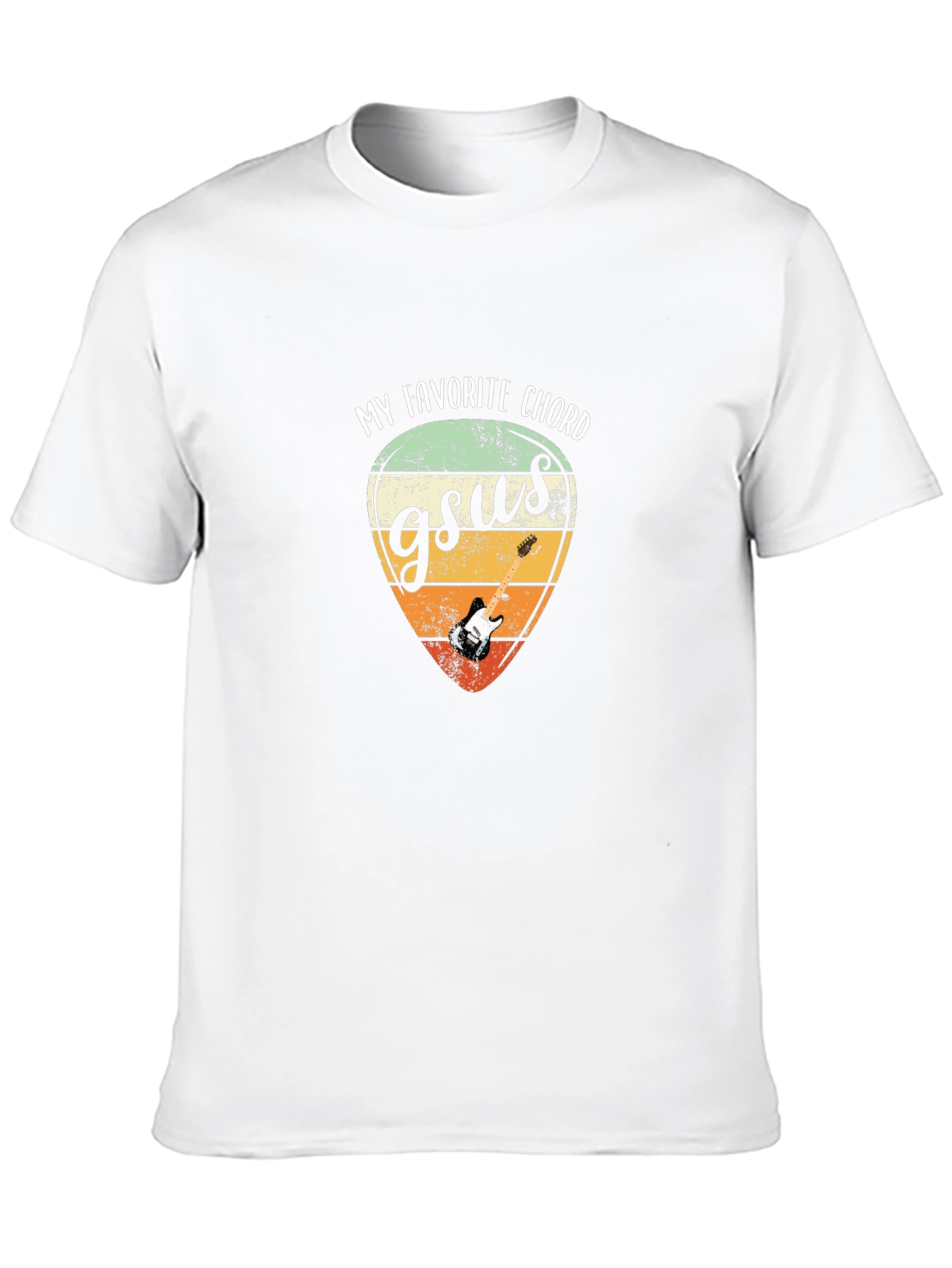 Gsus Guitar Chord Graphic Tee - Musician T-Shirt