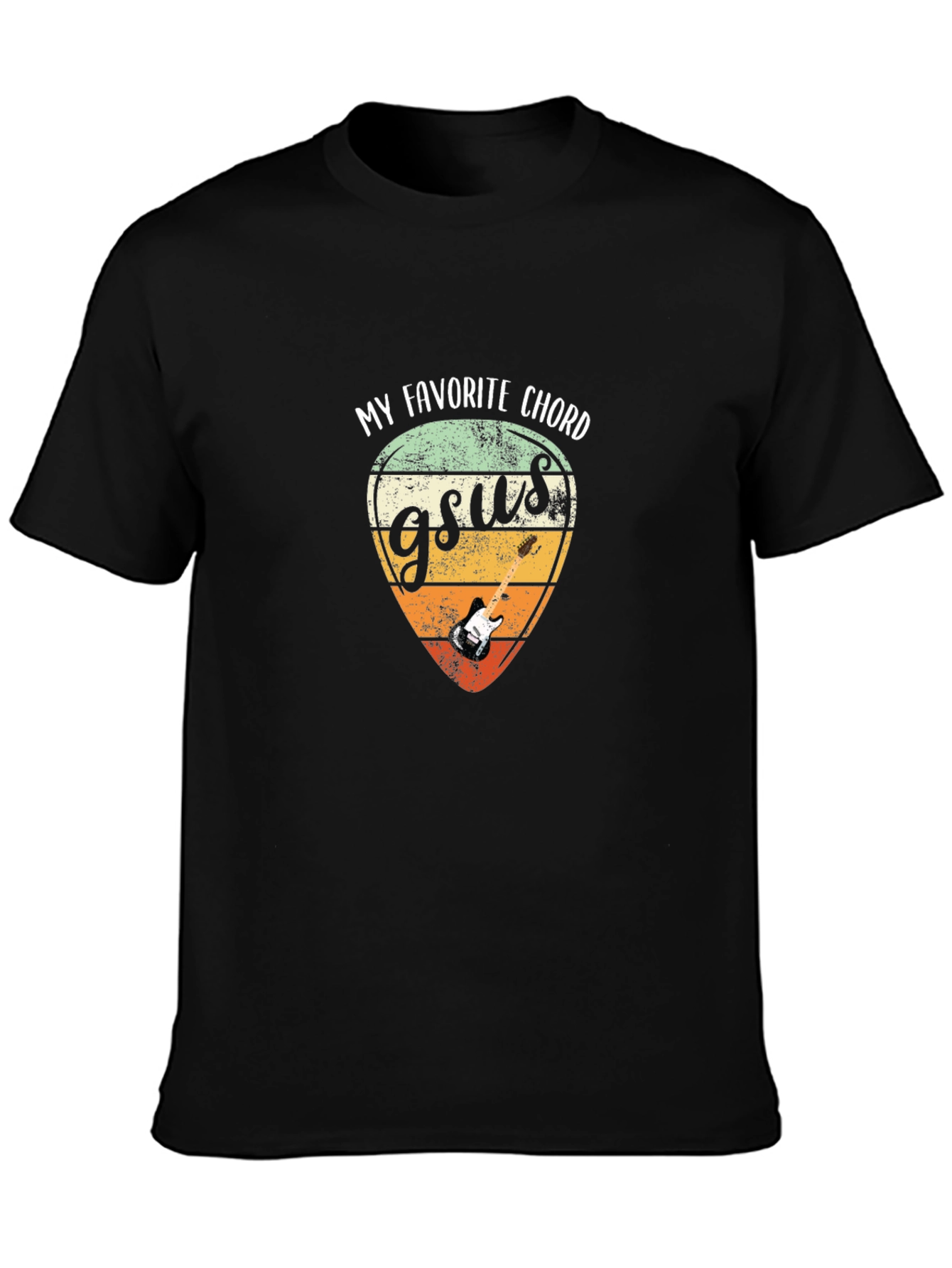 Gsus Guitar Chord Graphic Tee - Musician T-Shirt