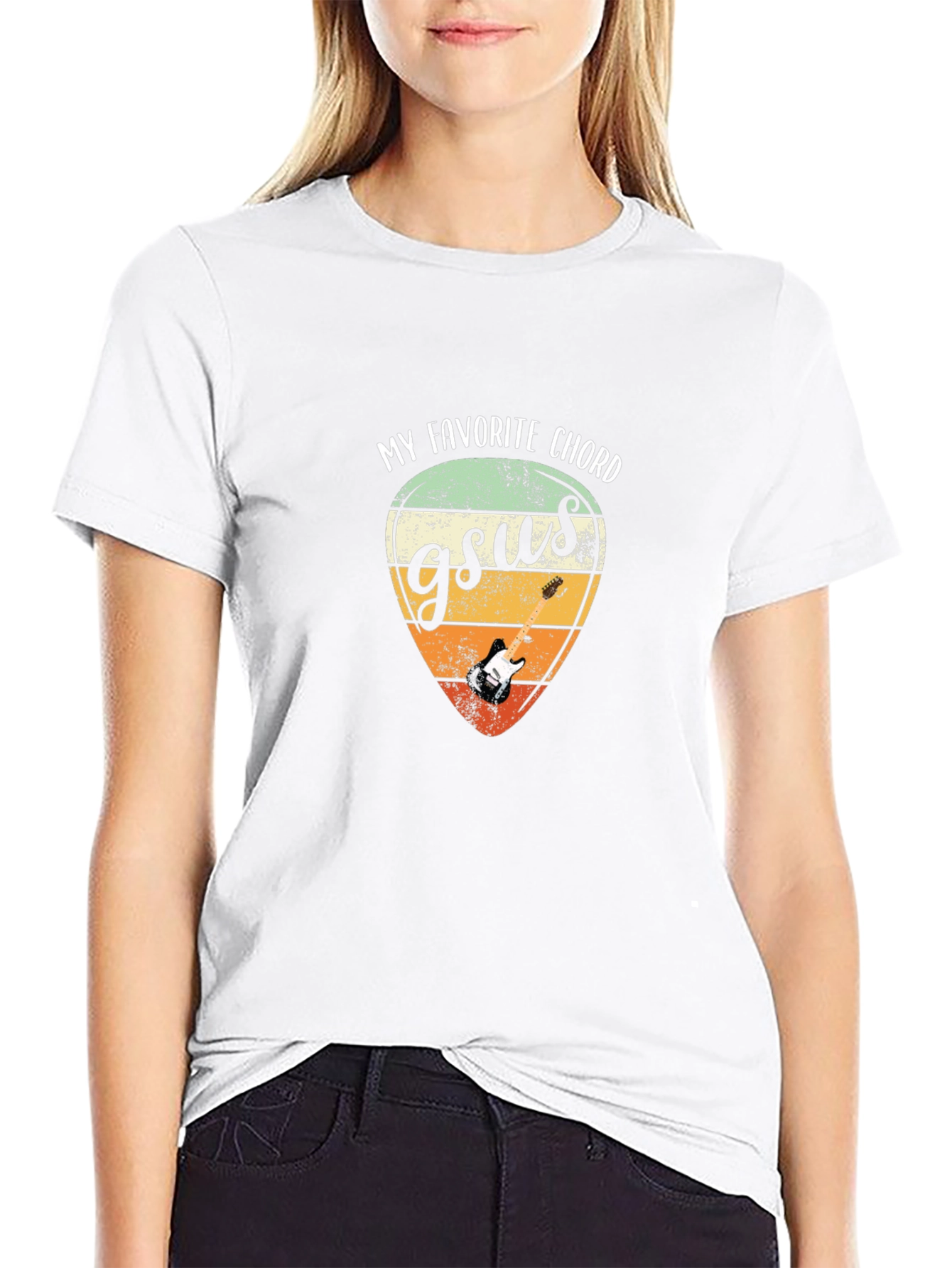 Gsus Guitar Chord Graphic Tee - Musician T-Shirt